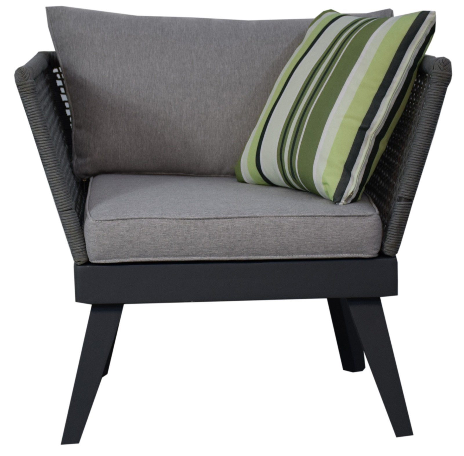 Jet-Line Gartenlounge-Set Loungemöbel Cuba hellgrau