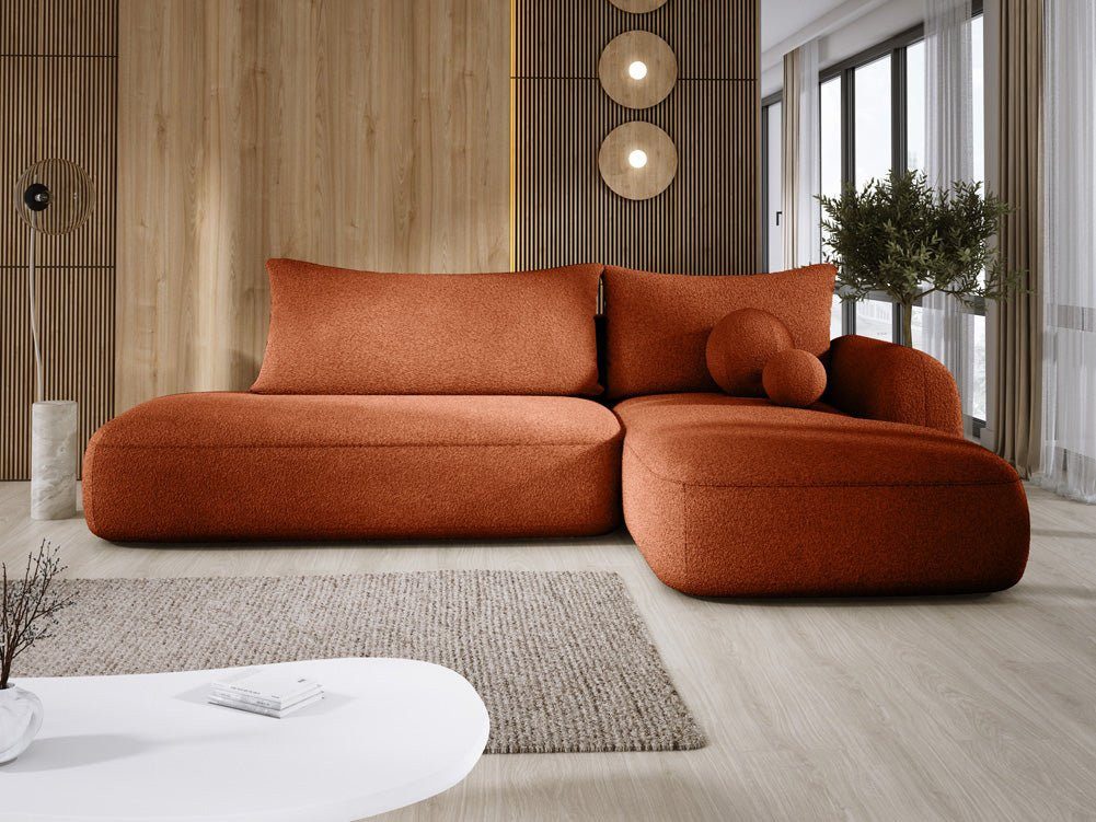 Luxusbetten24 Schlafsofa Designer Sofa Babu Bouclé, mit Stauraum und Schlaf günstig online kaufen