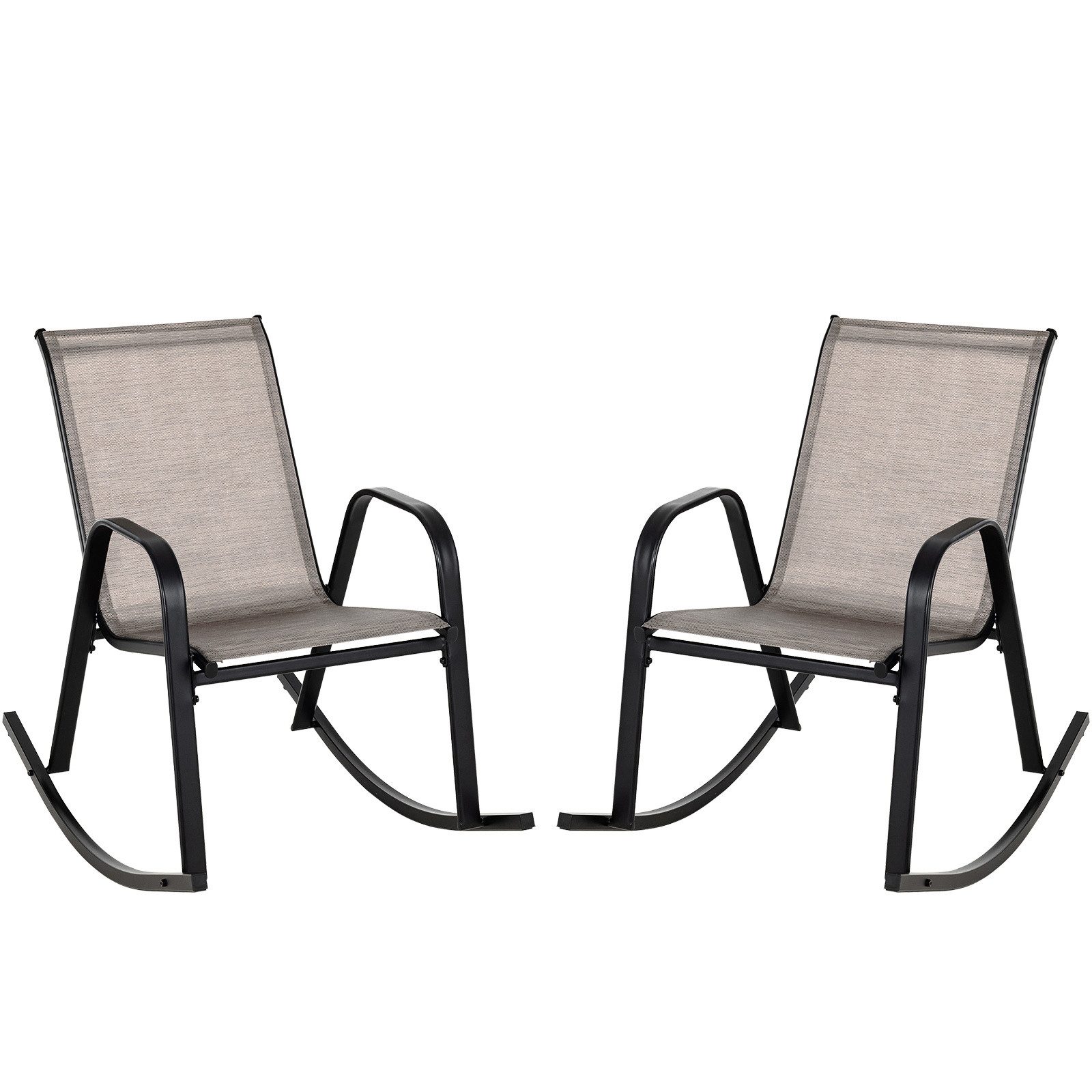 COSTWAY Gartenstuhl 2er Set Schaukelstuhl (2 günstig online kaufen