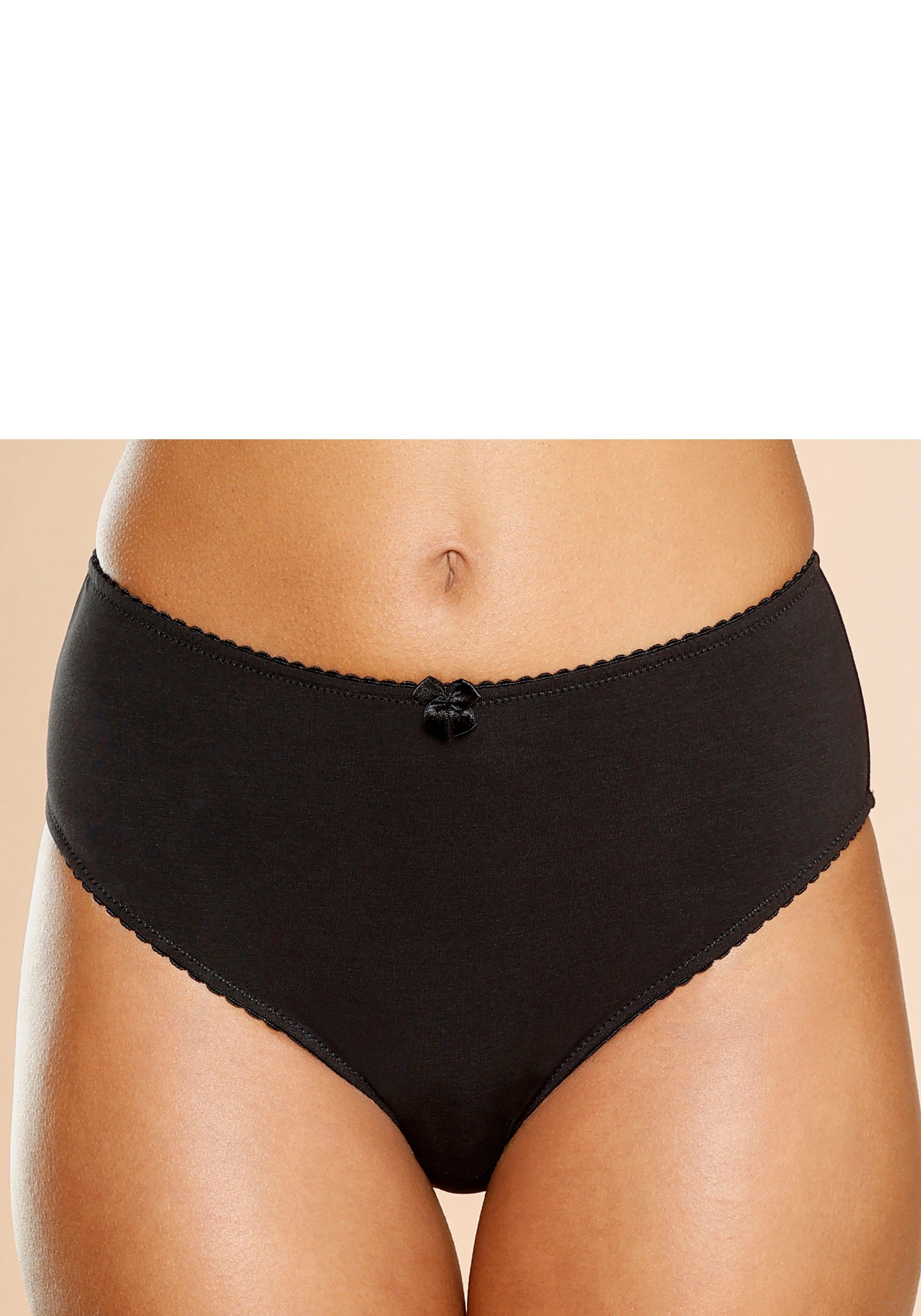 Nuance by Lascana Slip hoch geschnittener Slip aus Baumwolle