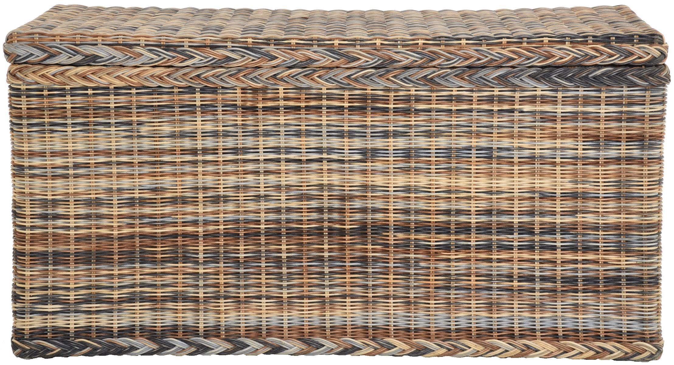 Krines Home Wäschetruhe Rattantruhe Groß Deckel günstig online kaufen