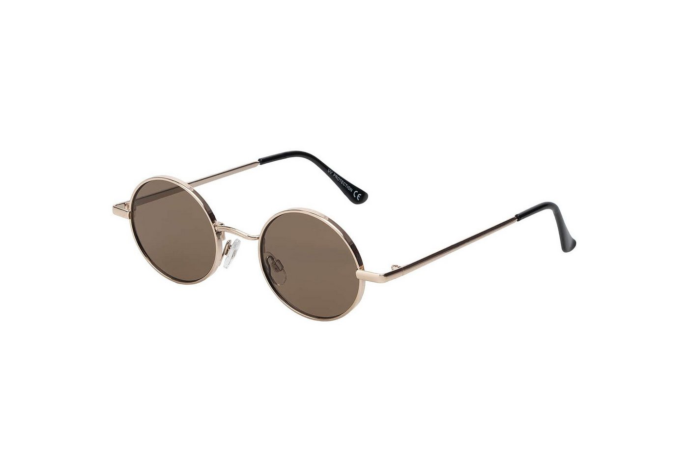 BEZLIT Eyewear Retrosonnenbrille Rund Form Designer Herren Sonnenbrille (1-St) mit Grau, Schwarz und Braunen Linsen