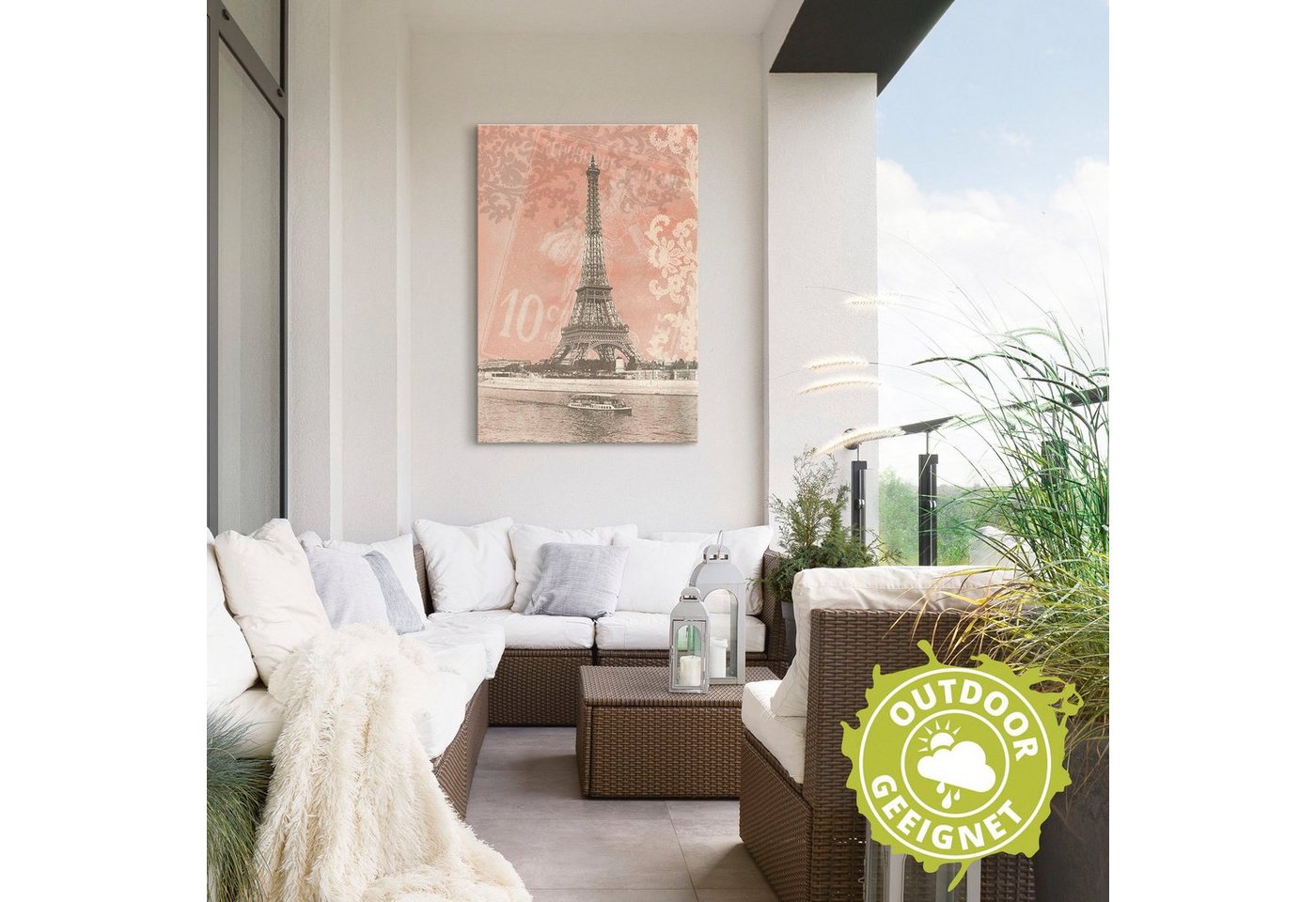 Artland Wandbild »Paris - Eiffelturm«, Gebäude (1 Stück), in vielen Größen & Produktarten - Alubild / Outdoorbild für den Außenbereich, Leinwandbild, Poster, Wandaufkleber / Wandtattoo auch für Badezimmer geeignet-kaufen