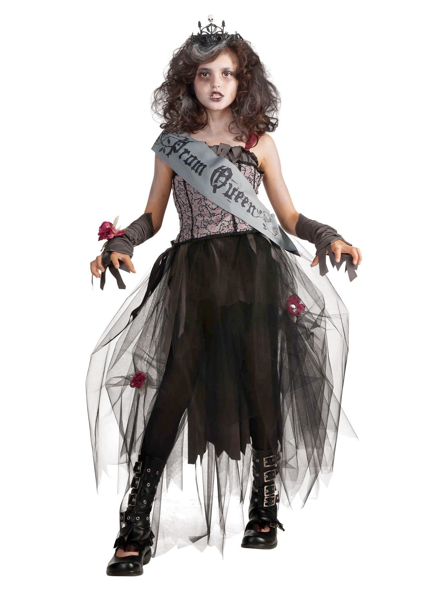 Metamorph Zombie-Kostüm Zombie Ballkleid - Halloween Kleid Kinder Mädchen, Die Königin des (endgültigen) Abschlussballs!