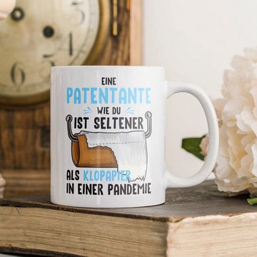 22Feels Tasse Patentante Geschenk Taufpatin Patin Geburtstag Weihnachten Idee Frauen, Keramik, Made in Germany, Spülmaschinenfest