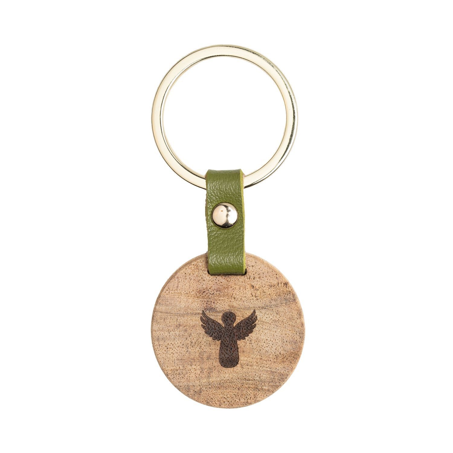 Schlüsselanhänger Räder Schlüsselanhänger aus Holz - Schutzengel