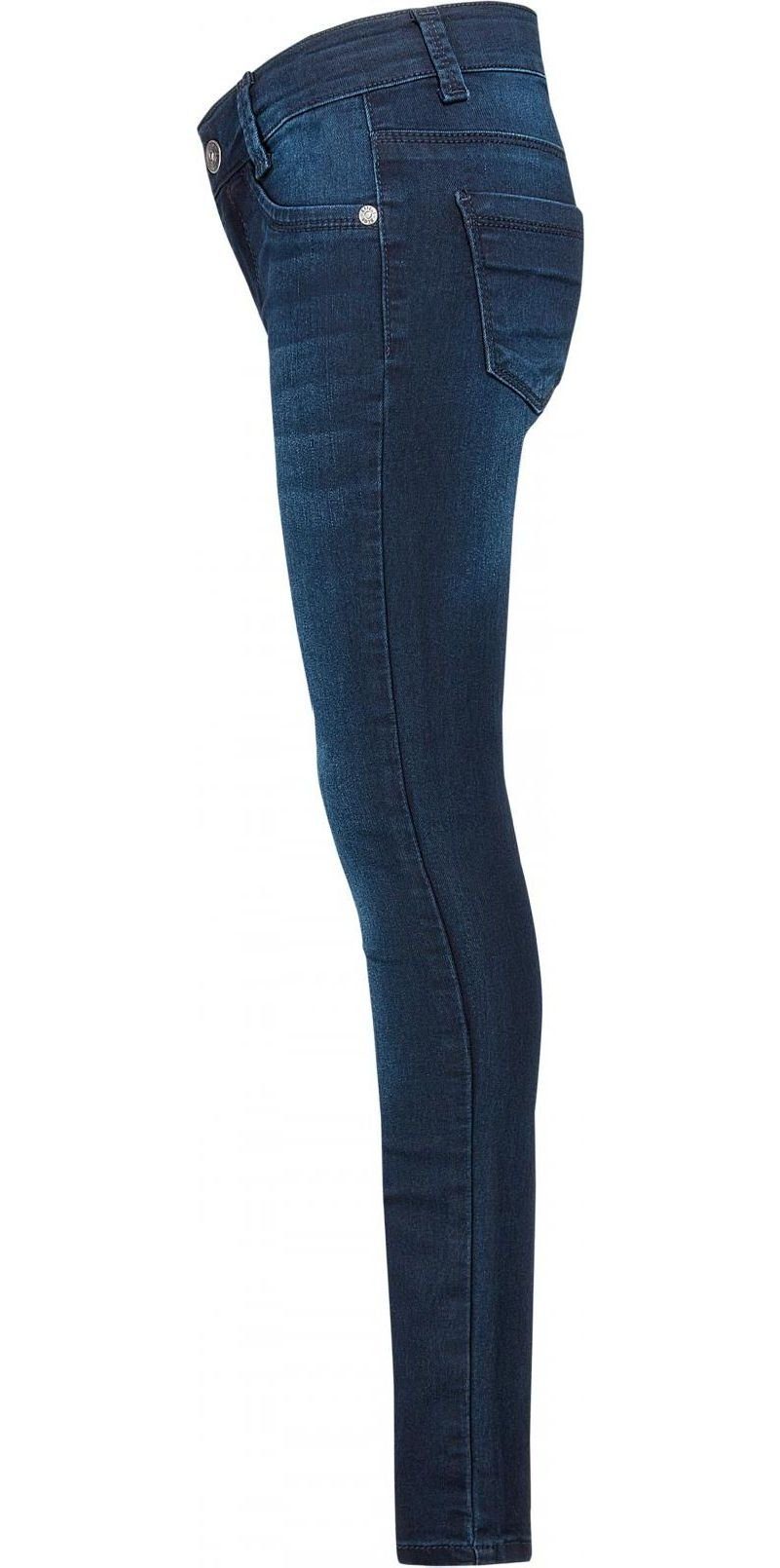 schmal Jeggings EFFECT BLUE Bundweite black extra slim Slim-fit-Jeans blue