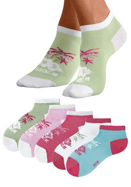 H.I.S Sneakersocken (Set, 5-Paar) im farbenfrohen Hawaii Design