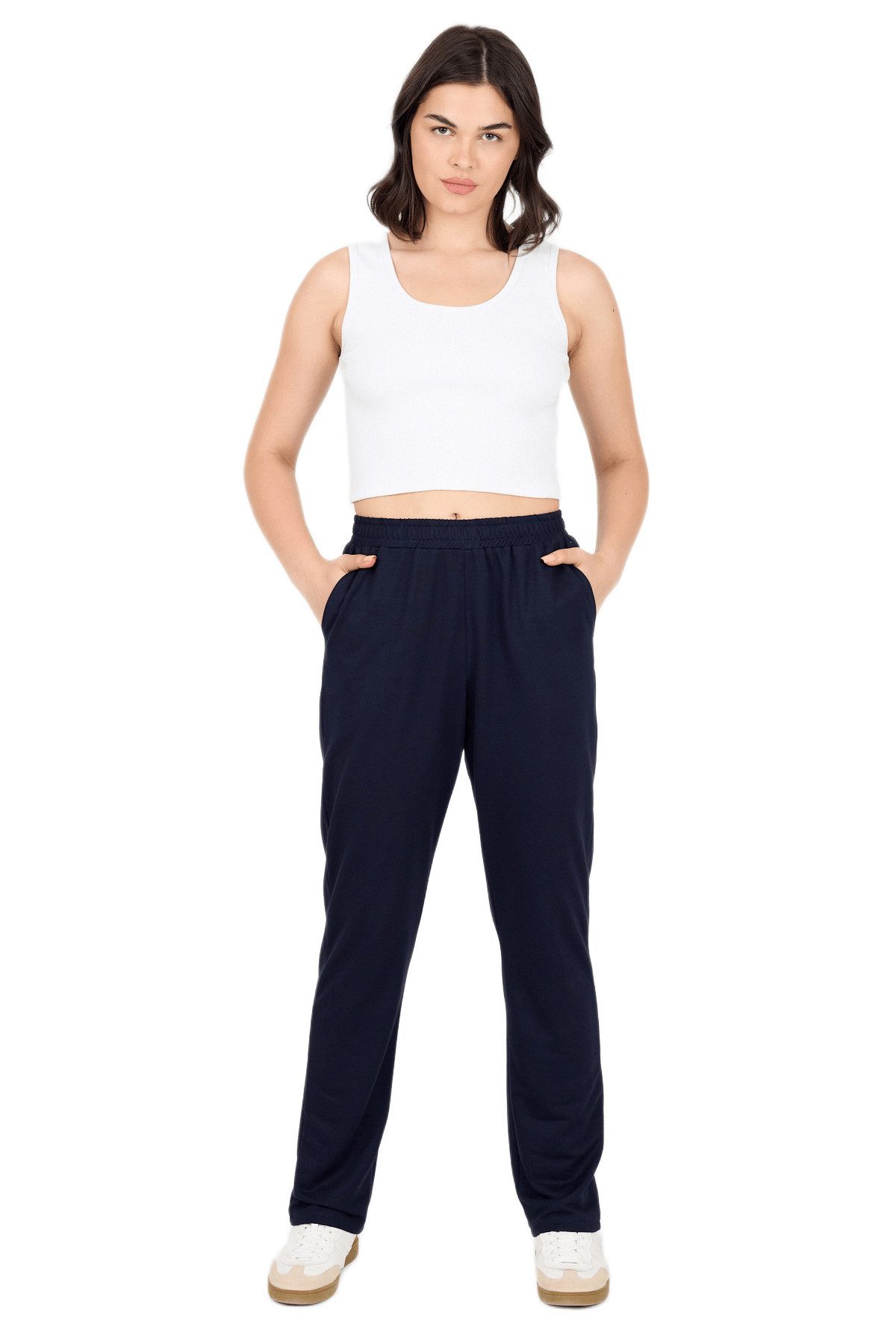 Phistan Relaxhose Bequeme Damenhose aus Strickstoff günstig online kaufen