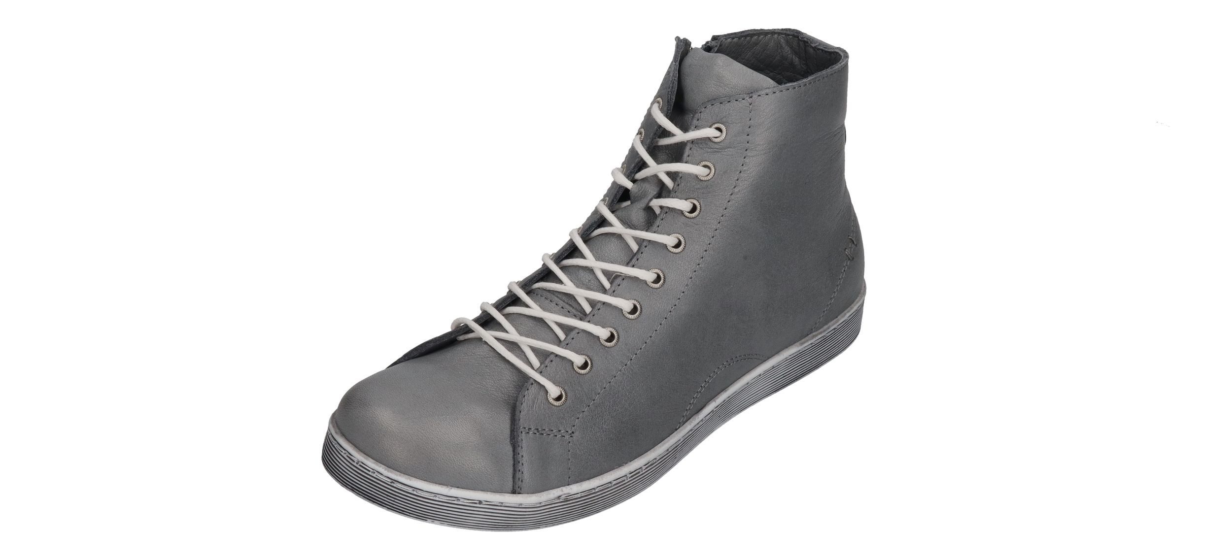 Andrea Conti Sneaker Alta Donna In Vera Pelle Bovina - Comode, Antiscivolo, Design Alla Moda, Taglie