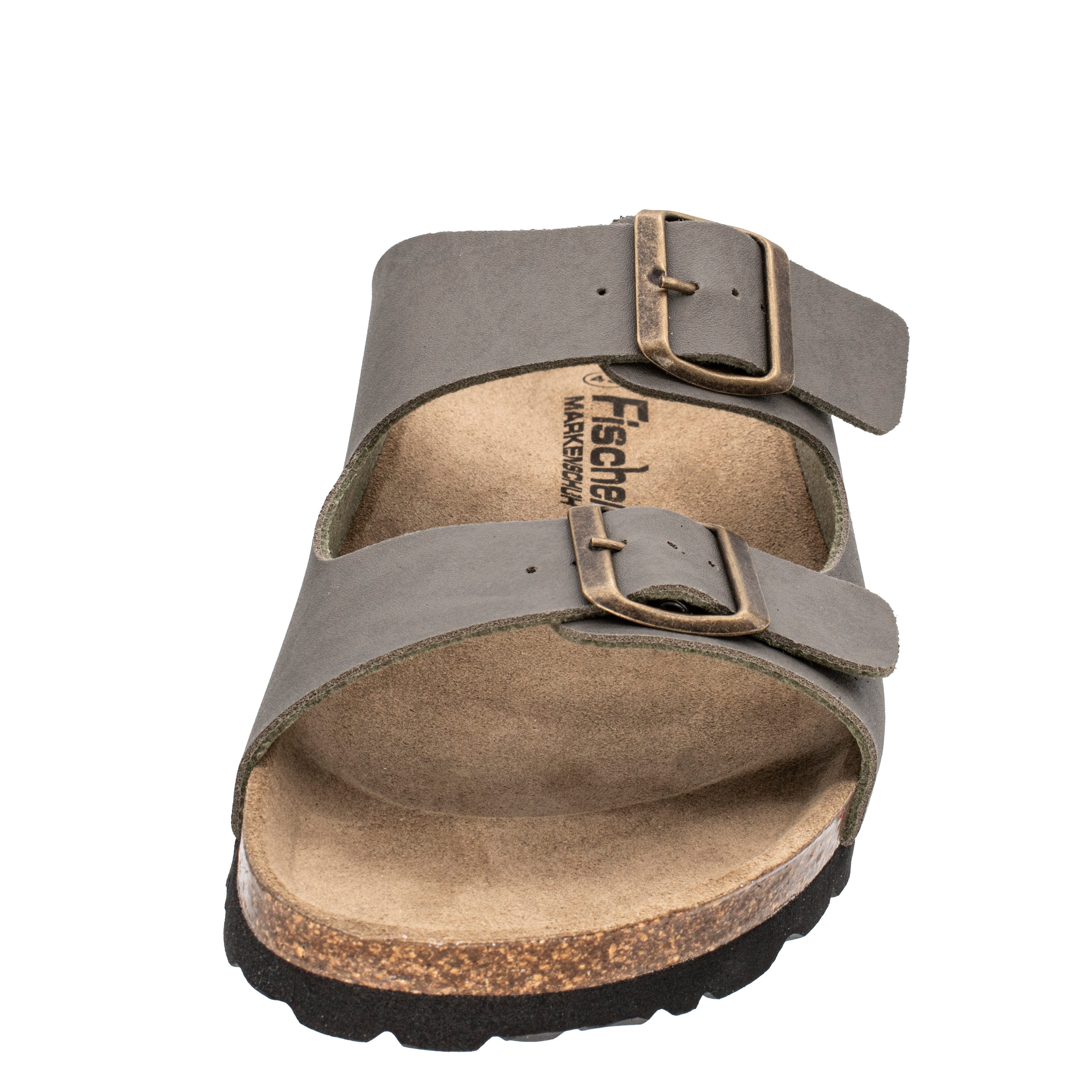 Fischer-Markenschuh Luis Pantolette aus Vegano, mit Fleecefutter, ergonomisch geformtes Lederfußbett – Bild 4 von 5