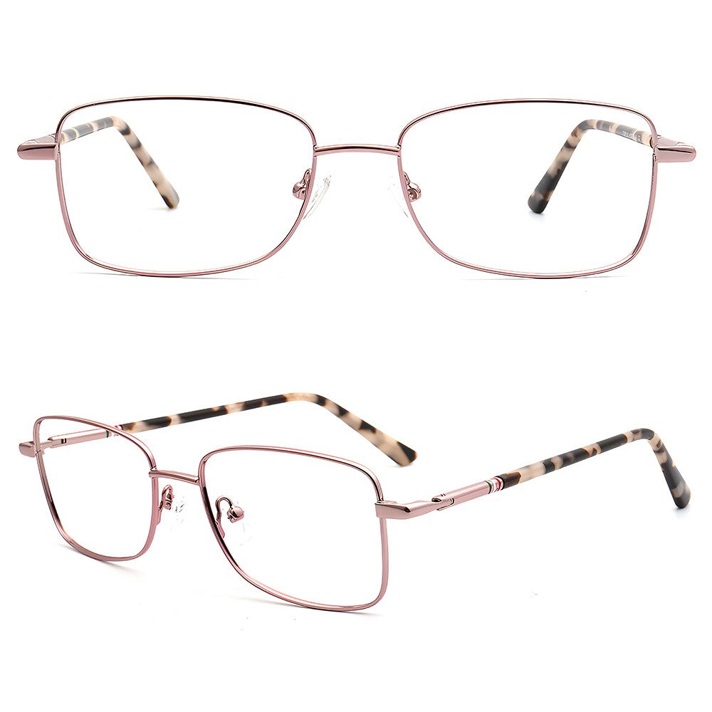 PACIEA Lesebrille Damen Herren Rechteckig Hochwertige Legierung Blaulichtfilter