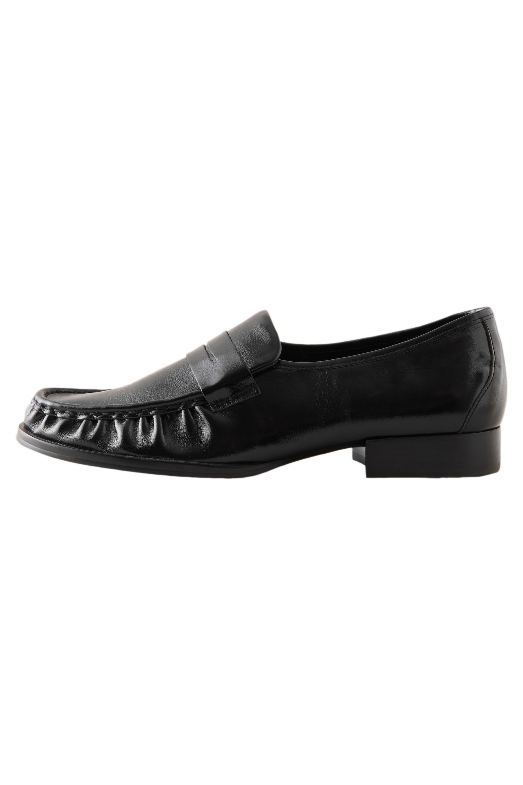 Next Forever Comfort® Loafer aus Leder mit Raffung Loafer (1-tlg)