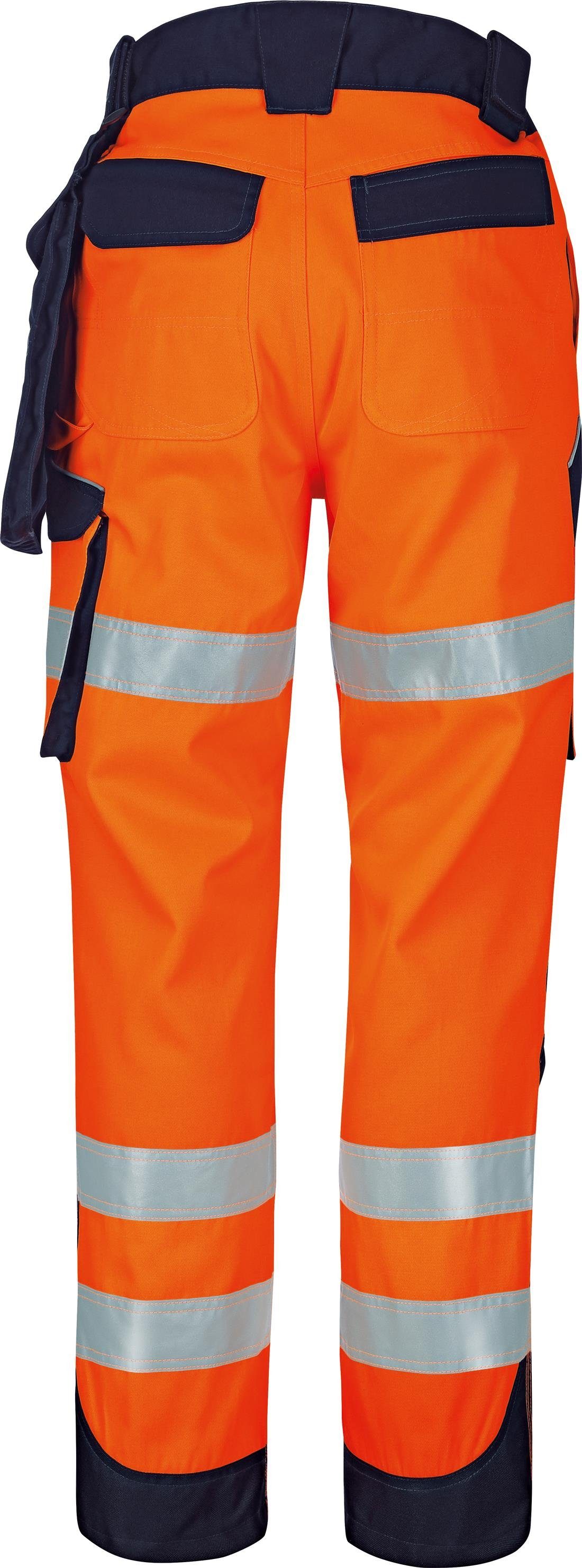 Arbeitshose vizwell (1-tlg) Arbeitshose Warnschutz-Kontrast-Bundhose 56 Größe