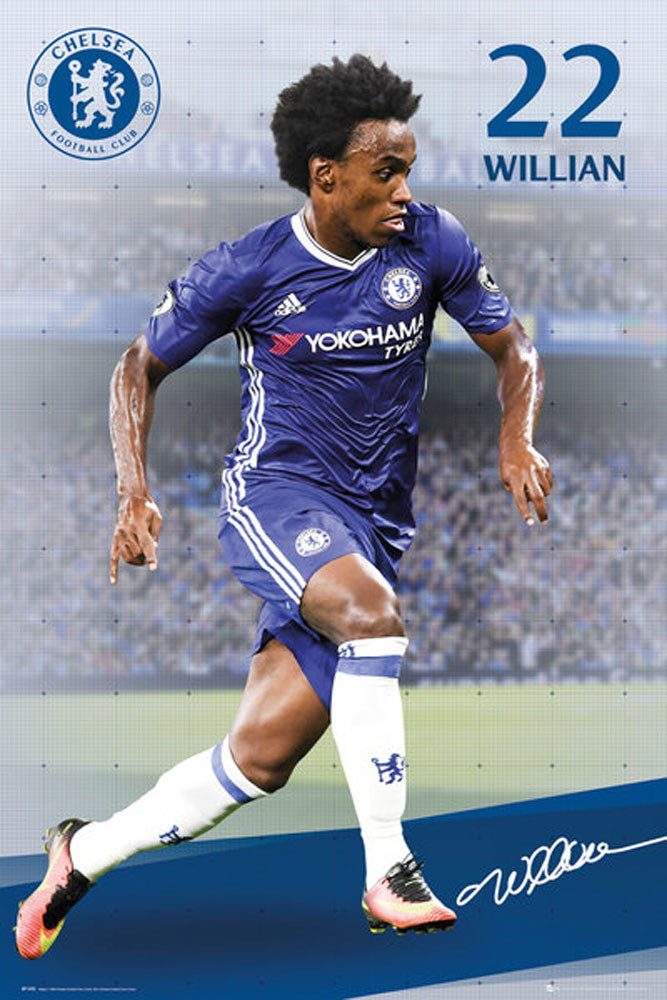 Poster Chelsea FC - Poster - Willian 16/17