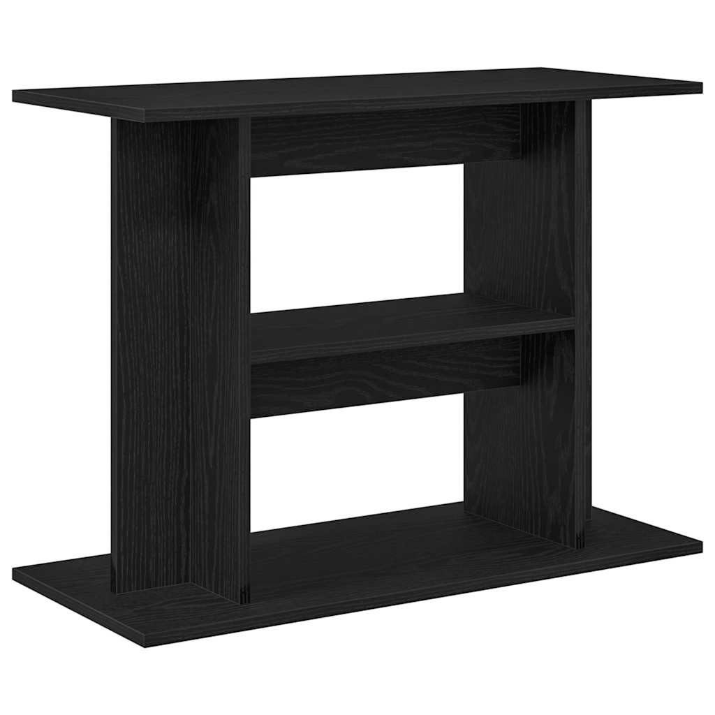 vidaXL Aquariumunterschrank Aquariumständer Schwarz Eichen-Optik 80x35x60 cm Holzwerkstoff
