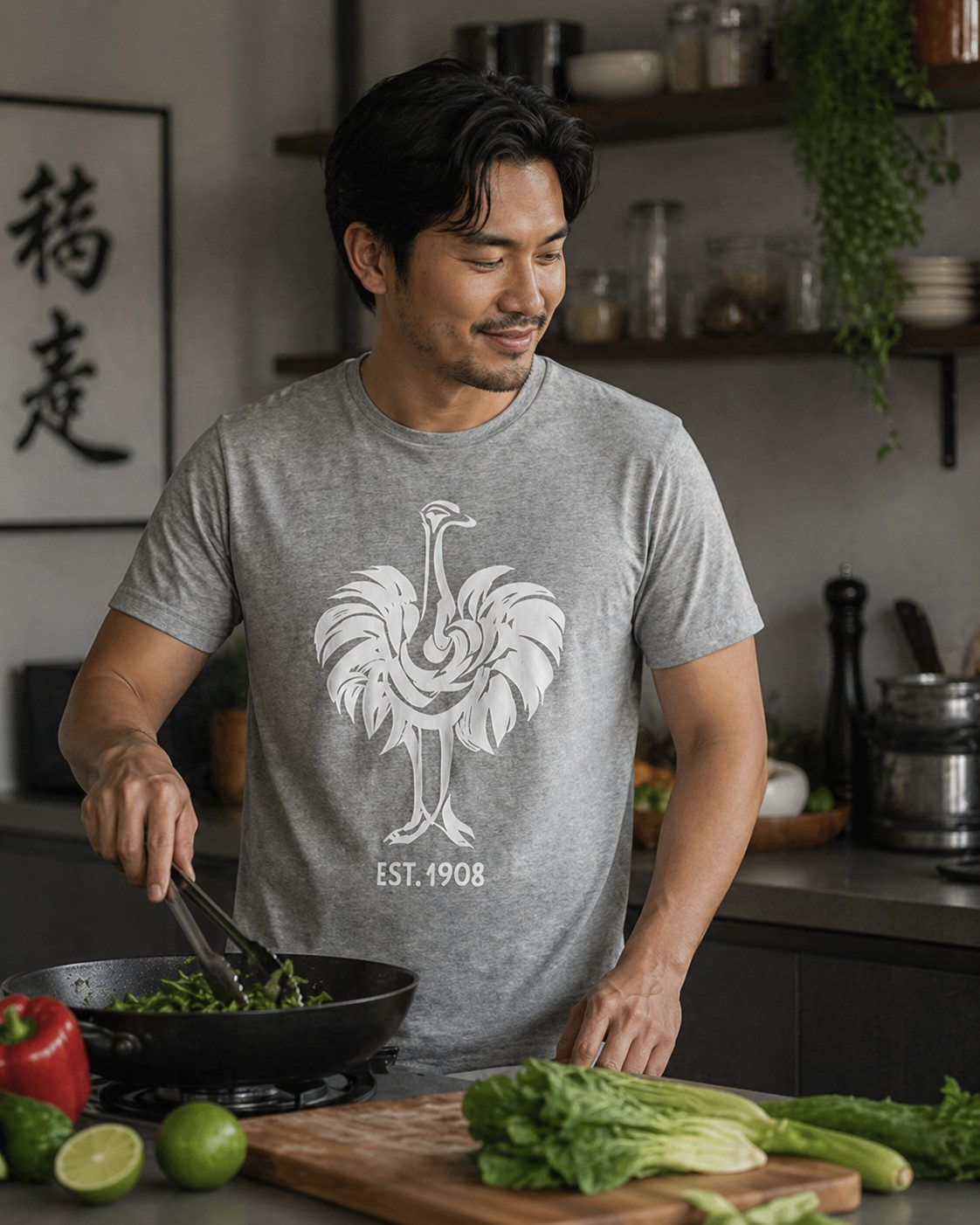 Engelbert Strauss T-Shirt T-Shirt »e.s. 1908« Herren Baumwolle Rundhals Printshirt kurzarm Logoprint Strauß