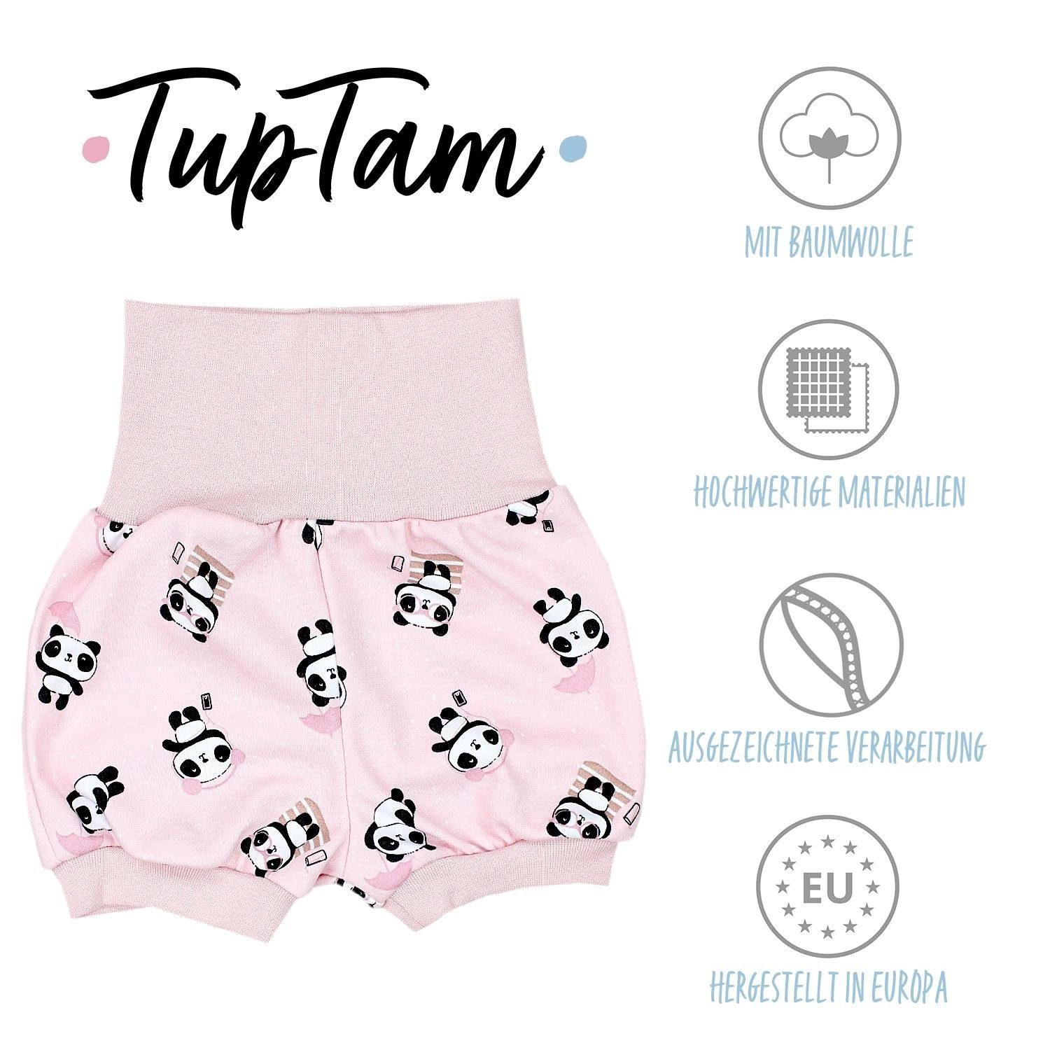 TupTam Pack Mädchen (3-tlg) Grau TupTam Pumphose Pumphose Baby Kurze / Rosa / 3er Sterne Mintgrün Panda