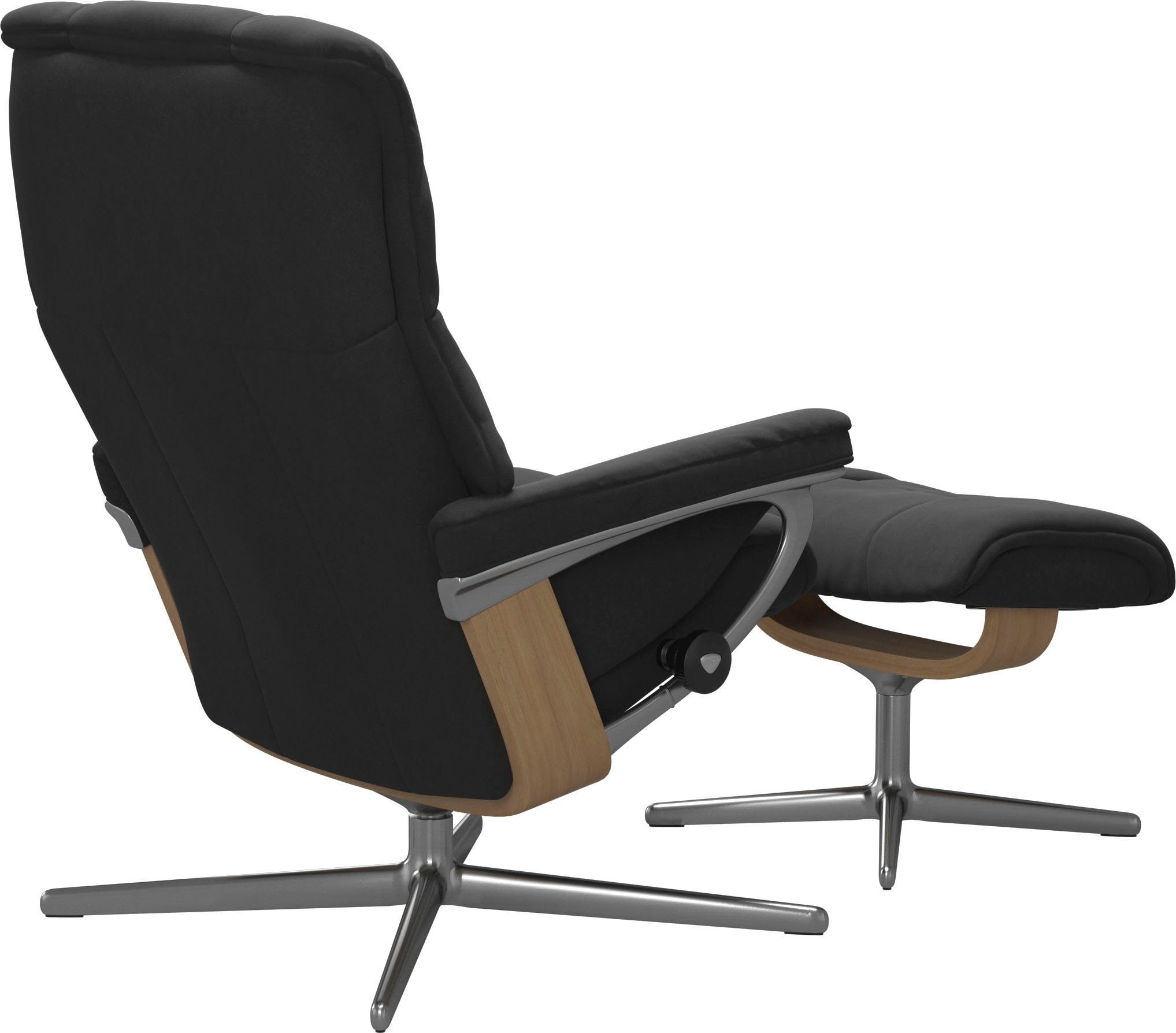 mit Hocker), Holzakzent Hocker, mit & (Set, mit S, Base, L, Mayfair Relaxsessel Stressless® Größe Relaxsessel M Cross Eiche