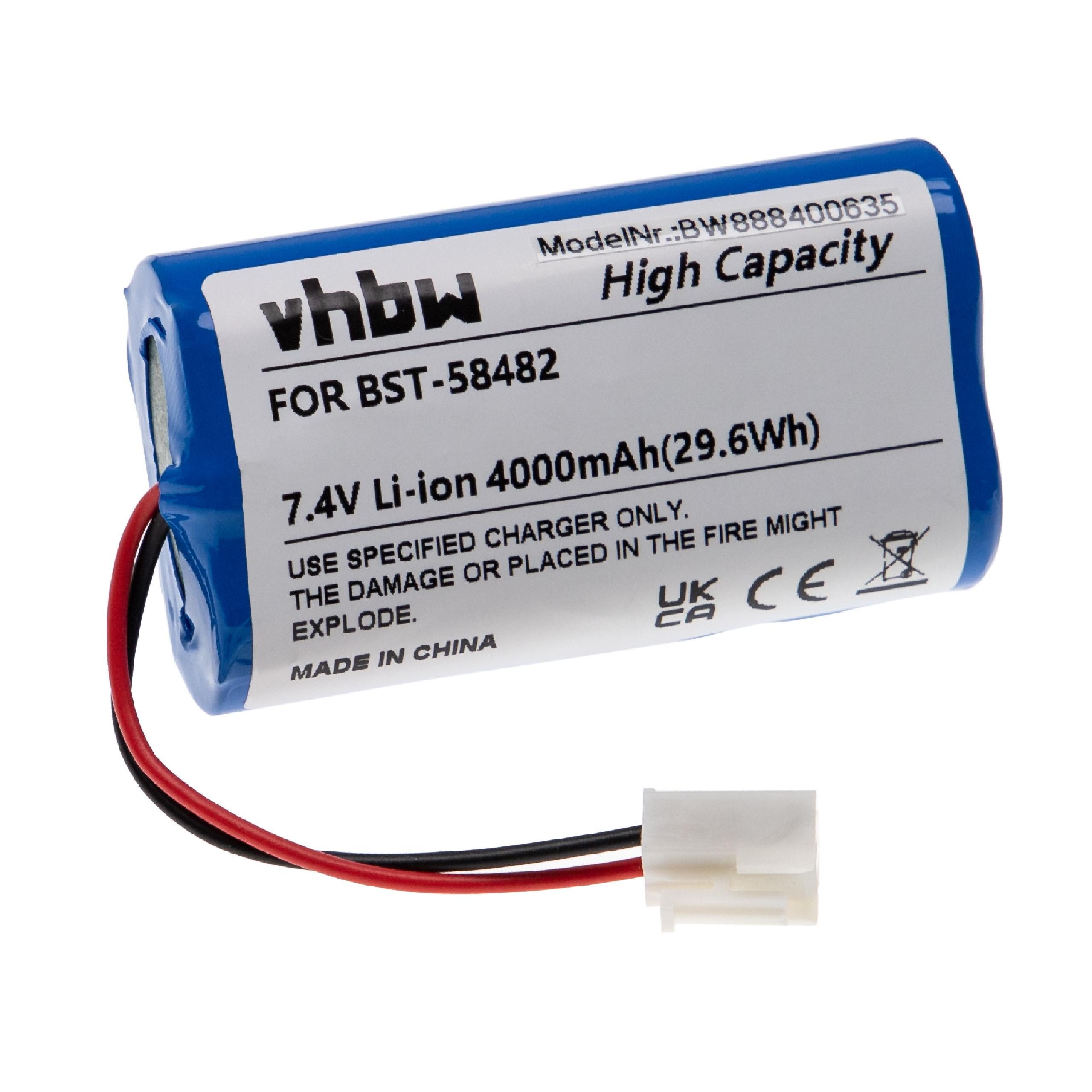 vhbw Ersatz für Bestway BST-58482 für Akku Li-Ion 4000 mAh (7,4 V)