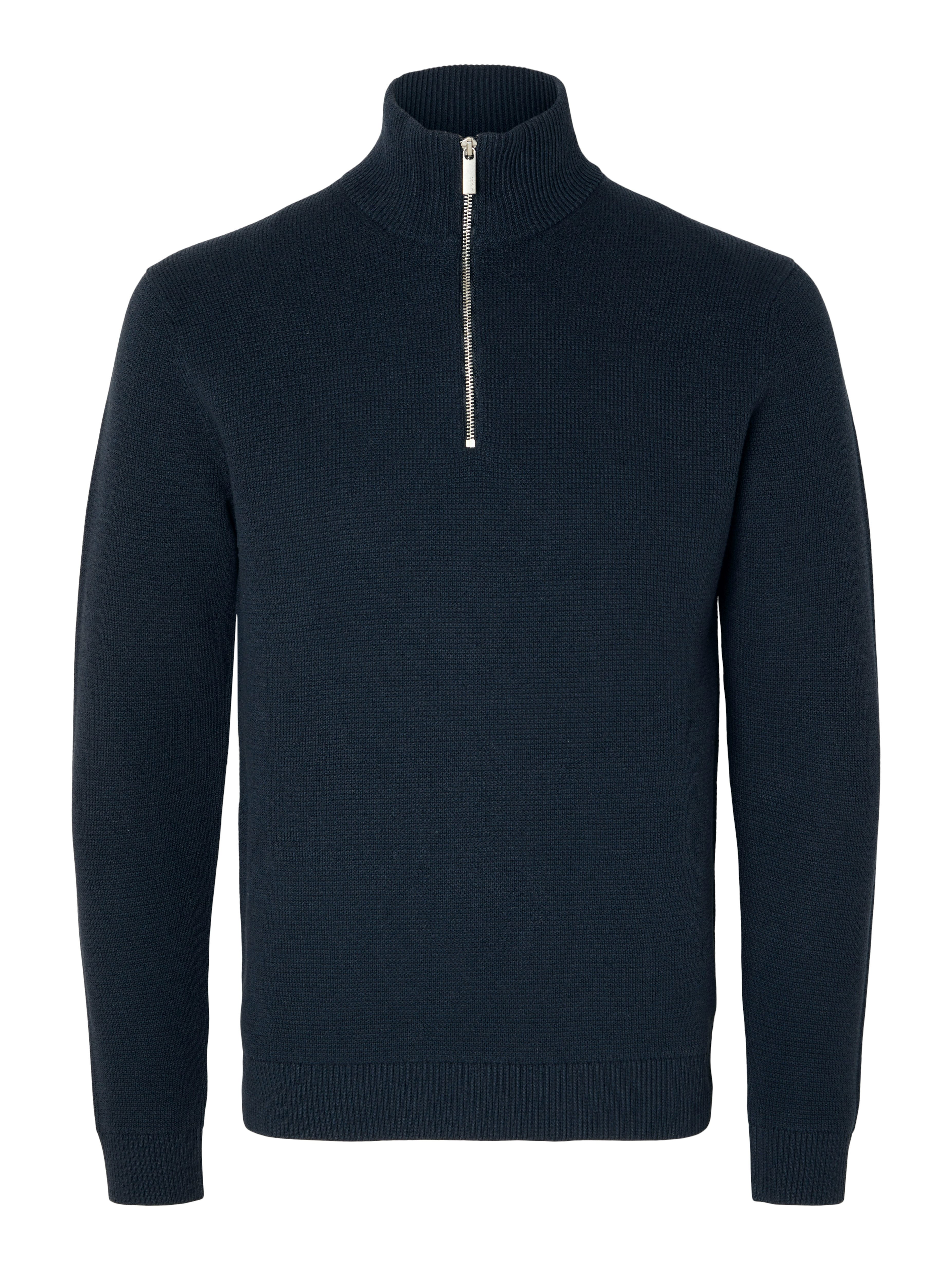 Troyer SLHDANE LS KNIT STRUCTURE HALF ZIP NOOS