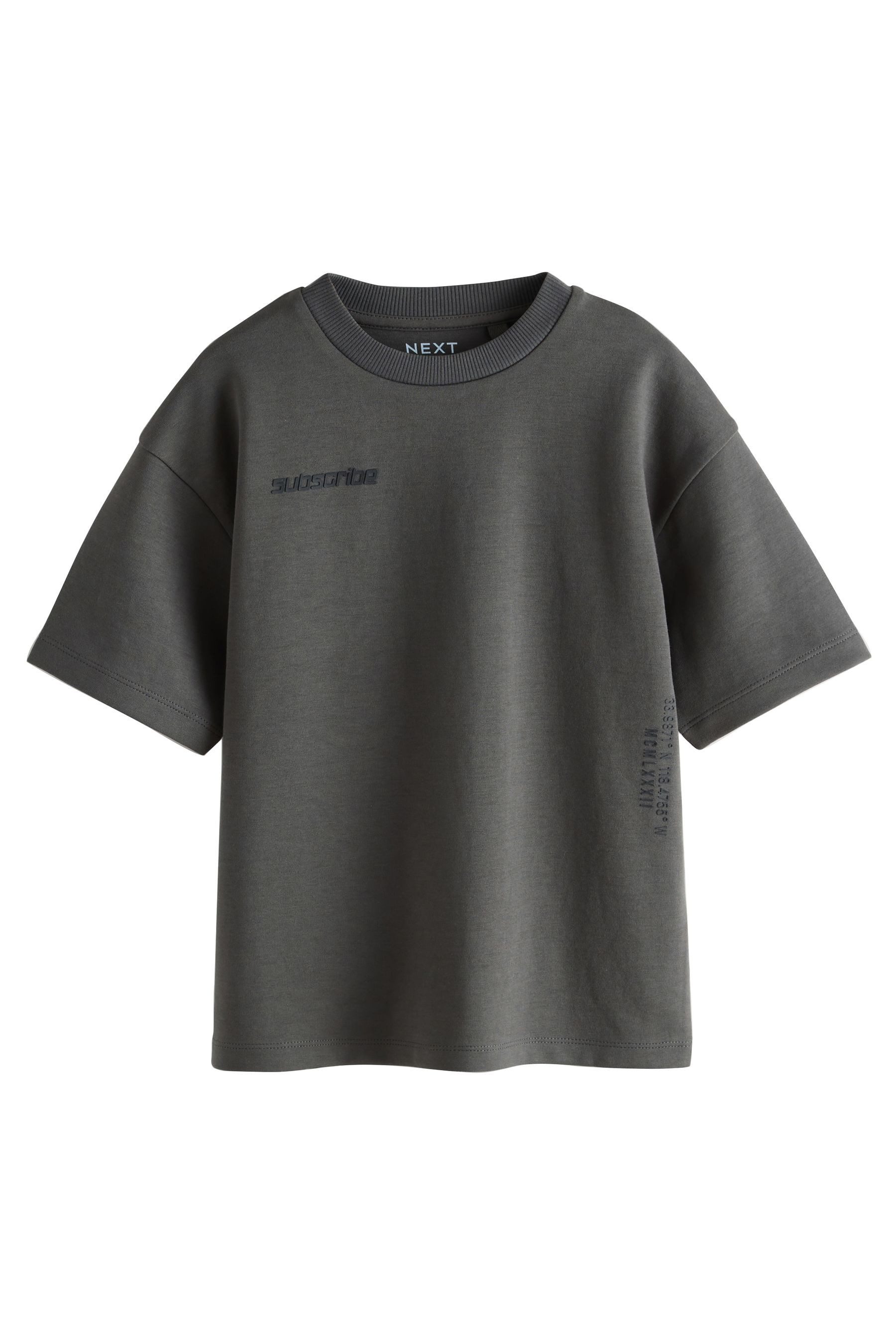 Next Print-Shirt Kurzarm-T-Shirt aus schwerem Material mit Grafik (1-tlg)