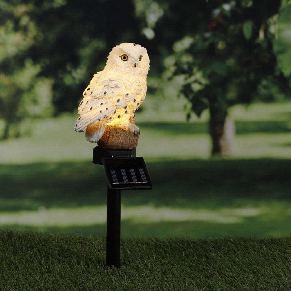 Haushalt International Gartenstecker Solar-Gartenstecker "Schneeeule" (1-St günstig online kaufen