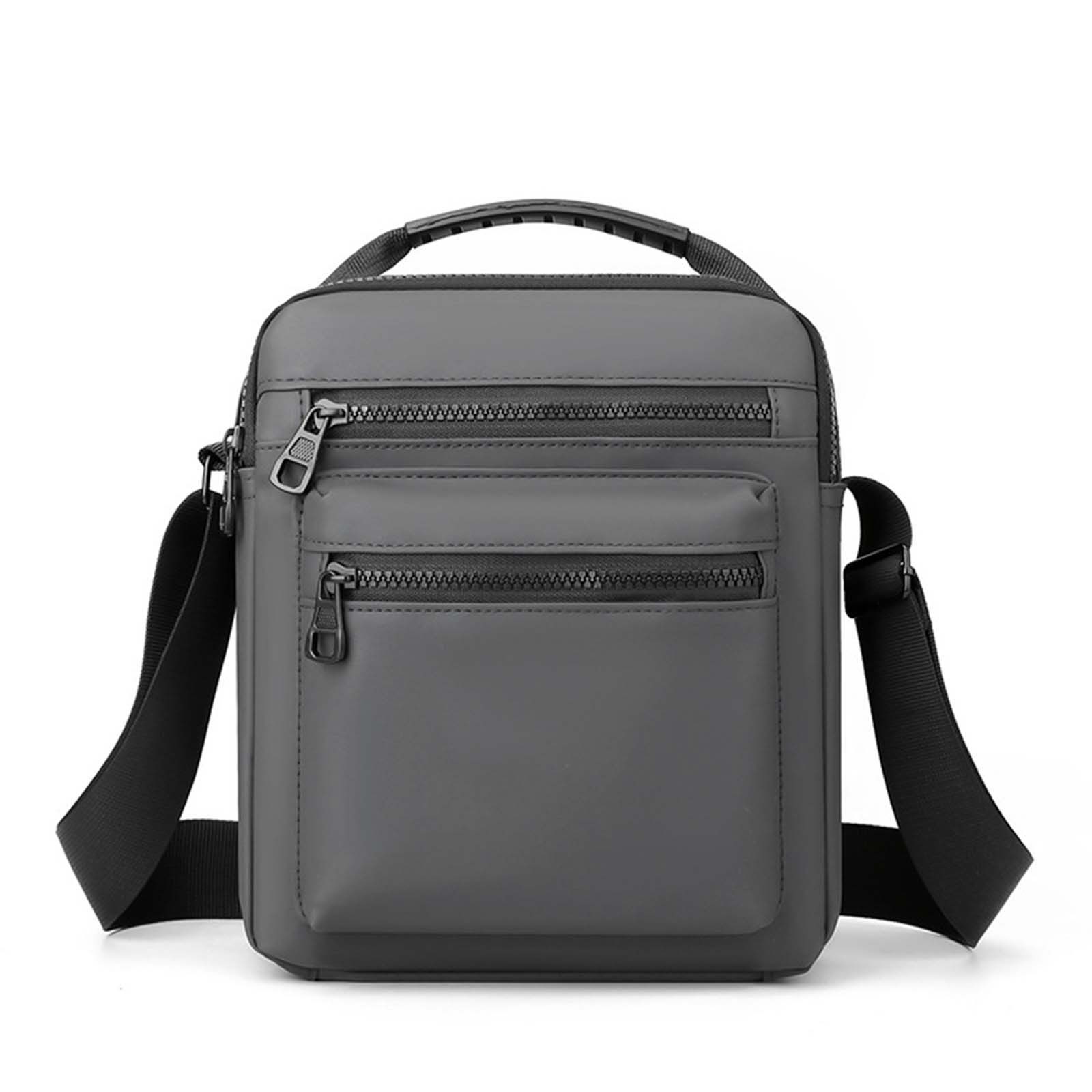 MOPUEA Umhängetasche Wasserdichte Oxford Umhängetasche Herren Umhängetasche (Herren Umhängetasche kompakt für Alltag Arbeit und Freizeit, Mehrfachtasche mit Organizer Fächern für täglichen Gebrauch), Leicht robust viele Fächer verstellbarer Gurt