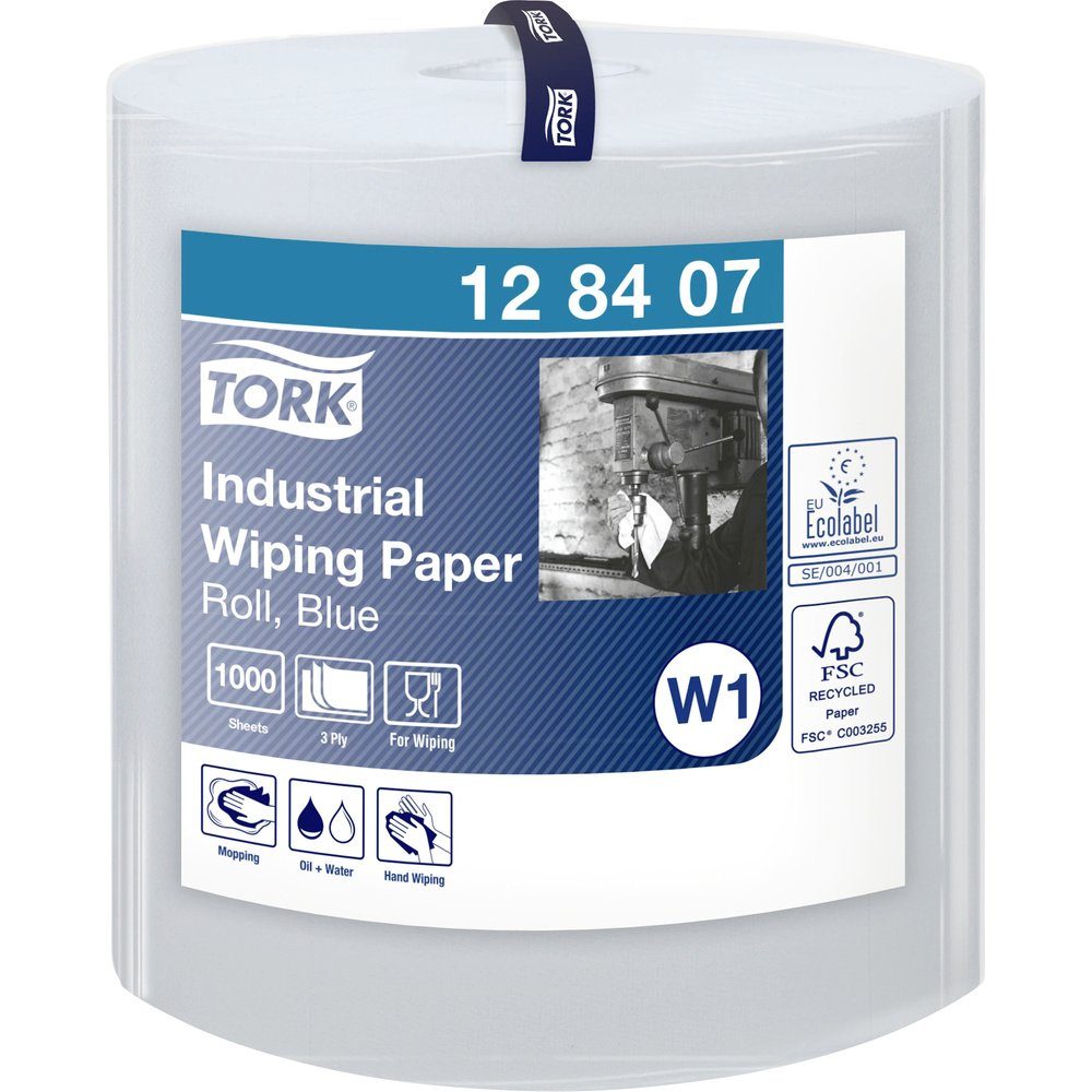 TORK Bienenwachstücher TORK Papierwischtücher Blau W1 128407