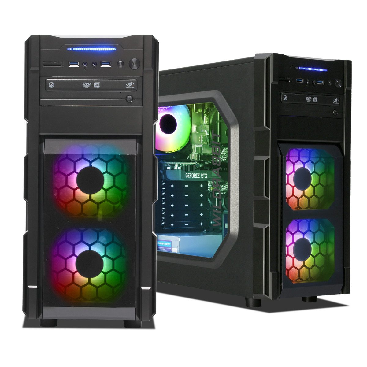 ANKERMANN-PC Cosmo Gaming V3 Gaming-PC (AMD Ryzen 7 5700X, GeForce RTX 3050, 16 GB RAM, 1000 GB SSD, Luftkühlung)