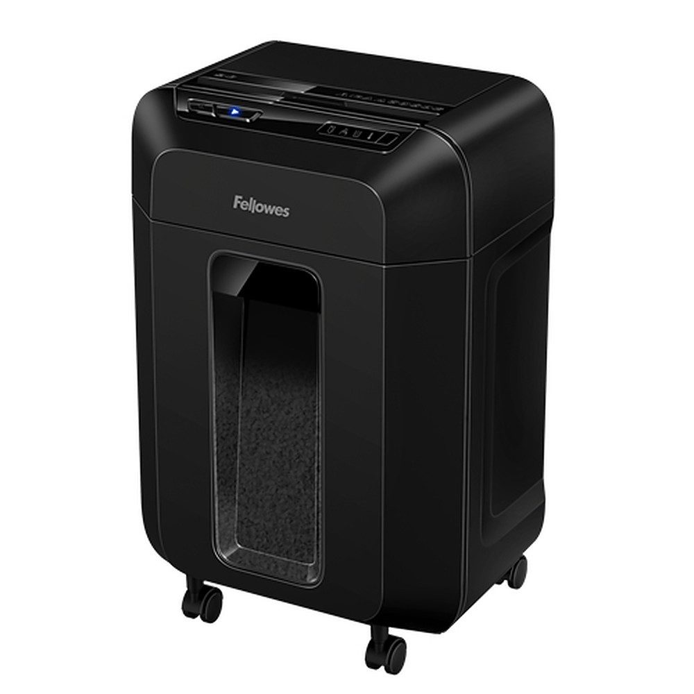 FELLOWES Aktenvernichter Papiervernichter Büroschredder Dokumentenvernichter, Automatischer Papiereinzug, Laufrollen, Sichtfenster