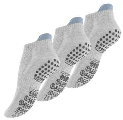 Stark Soul® Sneakersocken für Yoga und Pilates (3-Paar) mit ABS - Antirutschsohle