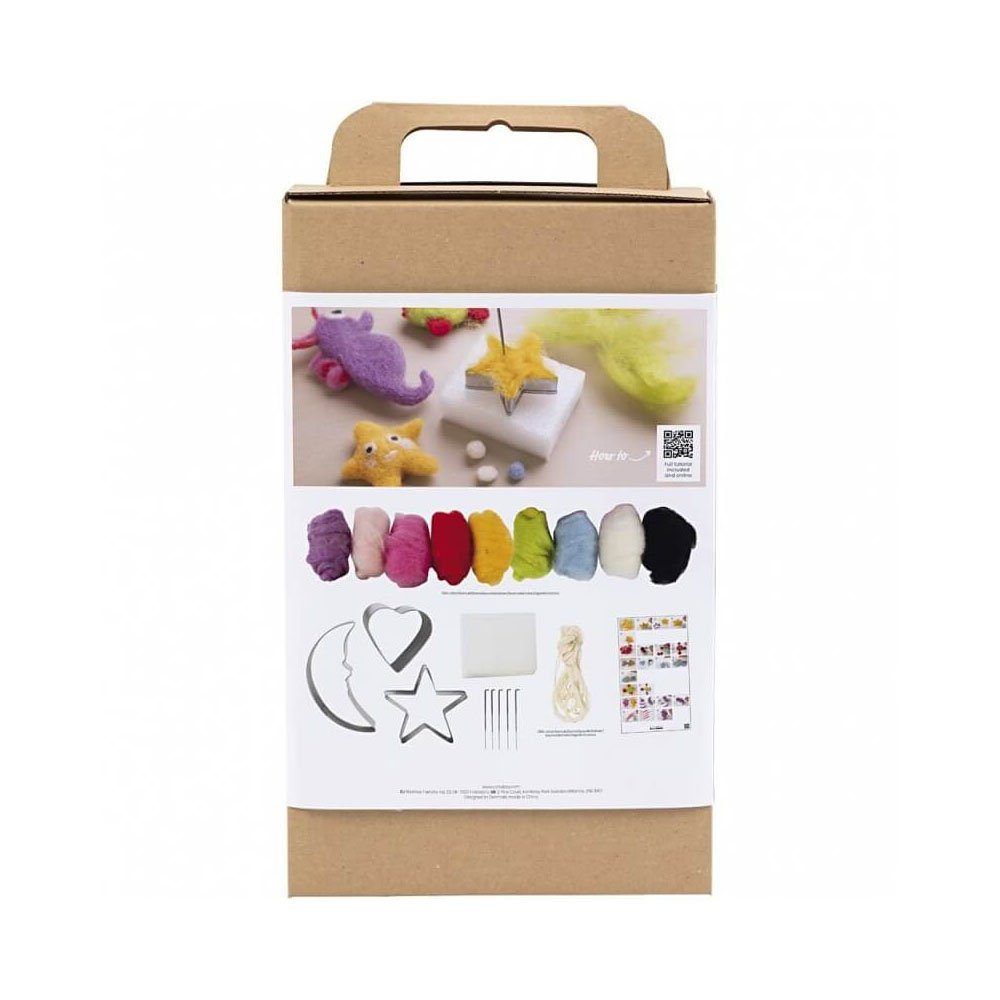 creativ company Bastelnaturmaterial Kreativ Set Nadelfilzen Tiere im Wasser