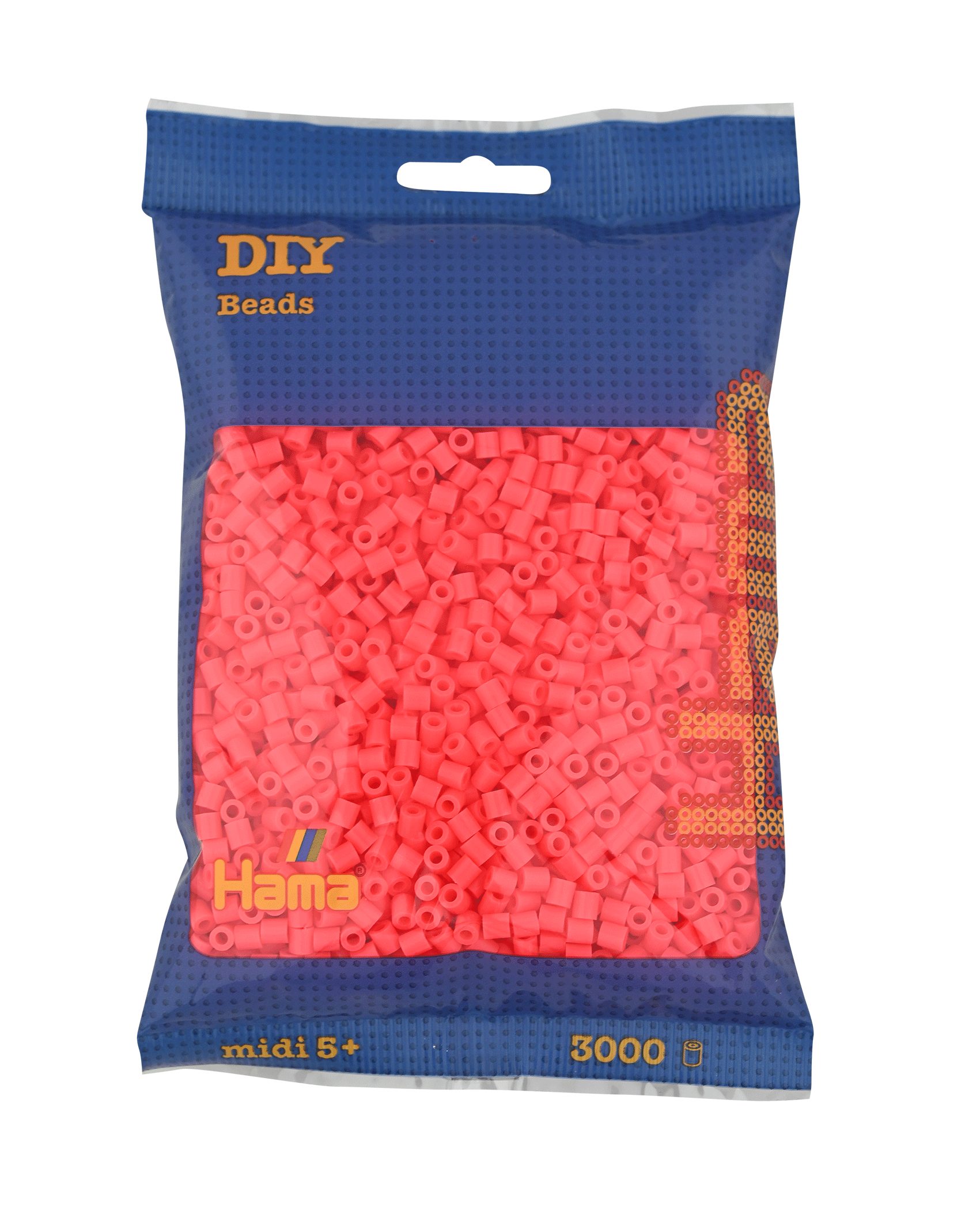 Hama Bügelperlen 3000 Hama Midi Bügelperlen - Fluor-Cherry