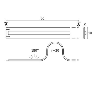 Paulmann LED-Streifen Pro Strip Silver COB P150 5m 830 IP20 24V DC 68W