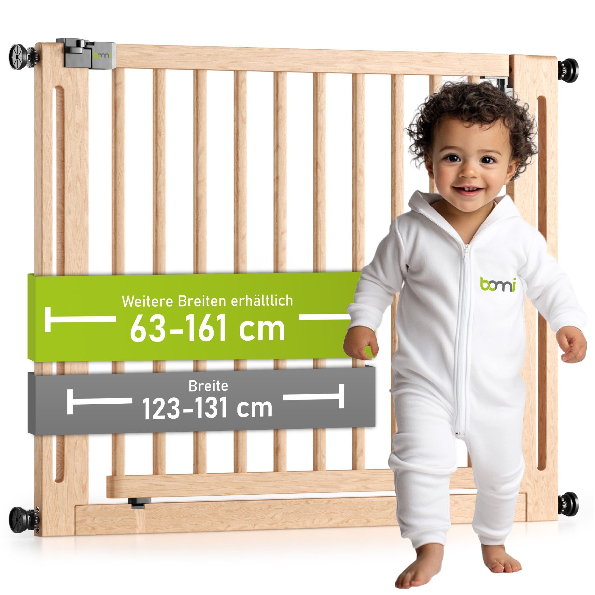 BOMI Türschutzgitter Kinderschutzgitter Miko 63-161 cm, günstig online kaufen