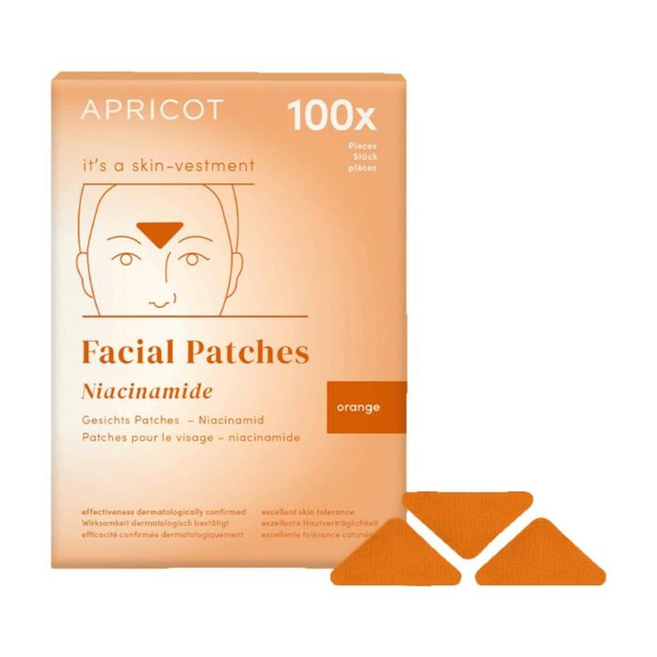 Apricot Anti-Aging-Creme Gesichts Patches Niaciamide "it’s a skin-vestment" (z.B. Zornesfalte), für Alle Hauttypen
