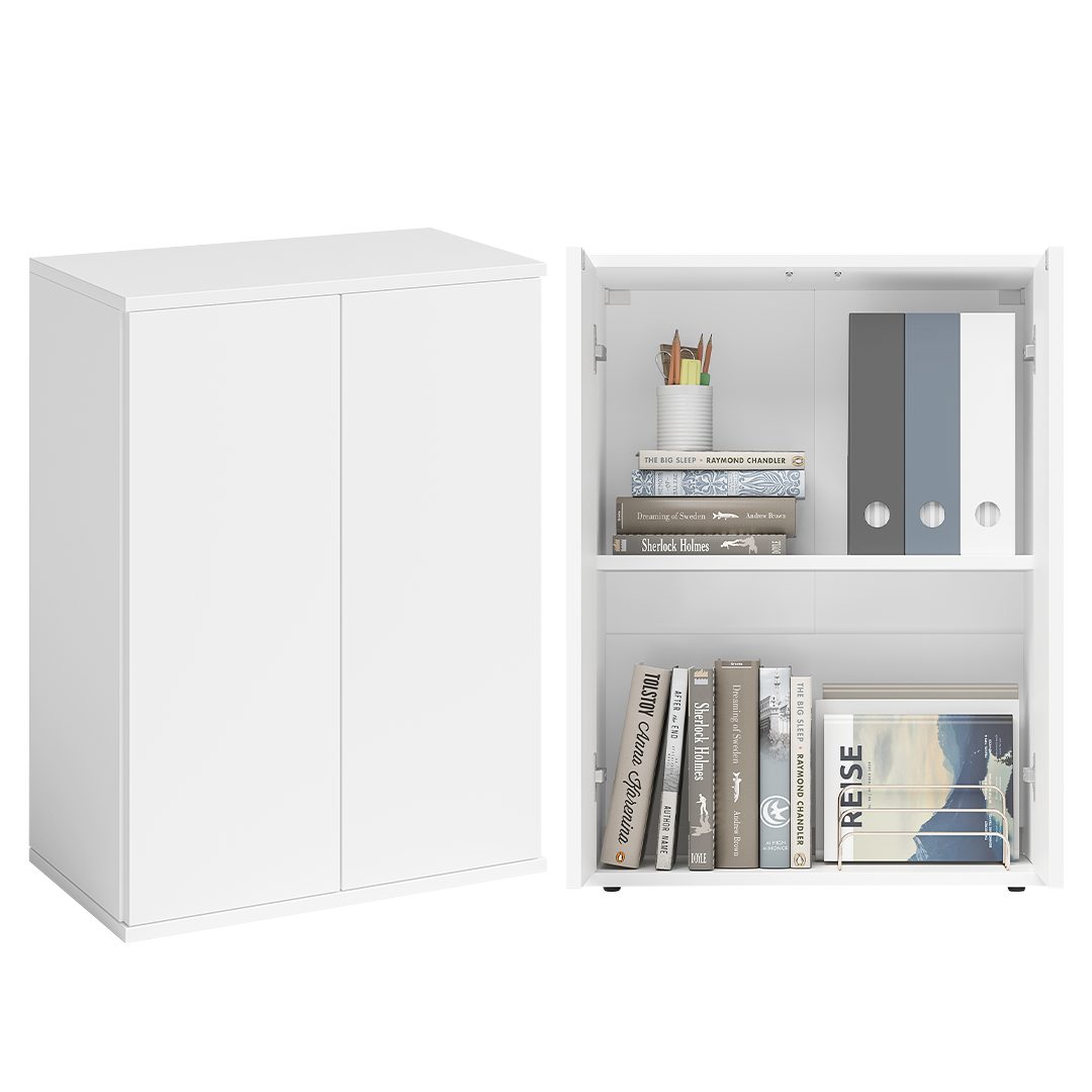 Bellamio Mehrzweckschrank Ais mit Push-to-Open Türen (80 cm hoch) Aktenschr günstig online kaufen