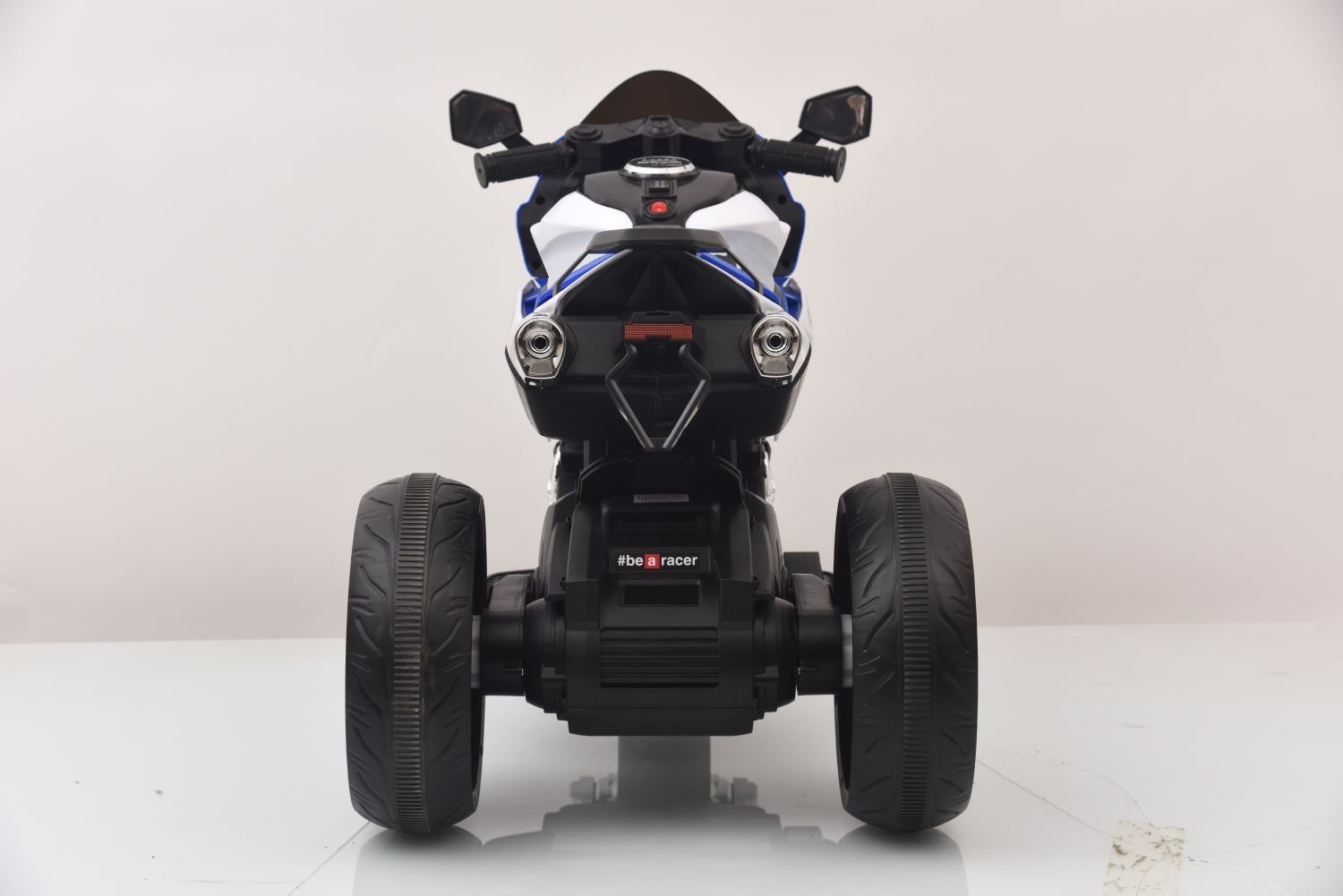 mit Blau 12V Bluetooth BoGi Elektro-Kindermotorrad Elektromotorrad 2x390W Kinderfahrzeug
