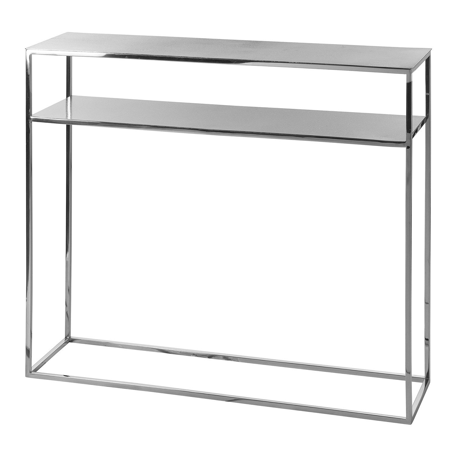 Fink Konsolentisch PHILIPE Konsoltisch - H.80cm x B.95cm - schwarz/silber - Edelstahl (Ablagetisch - Dekotisch, Ablagetisch - Dekotisch), Multifunktionaler Beistelltisch/Schminktisch/Wandtisch/Sideboard