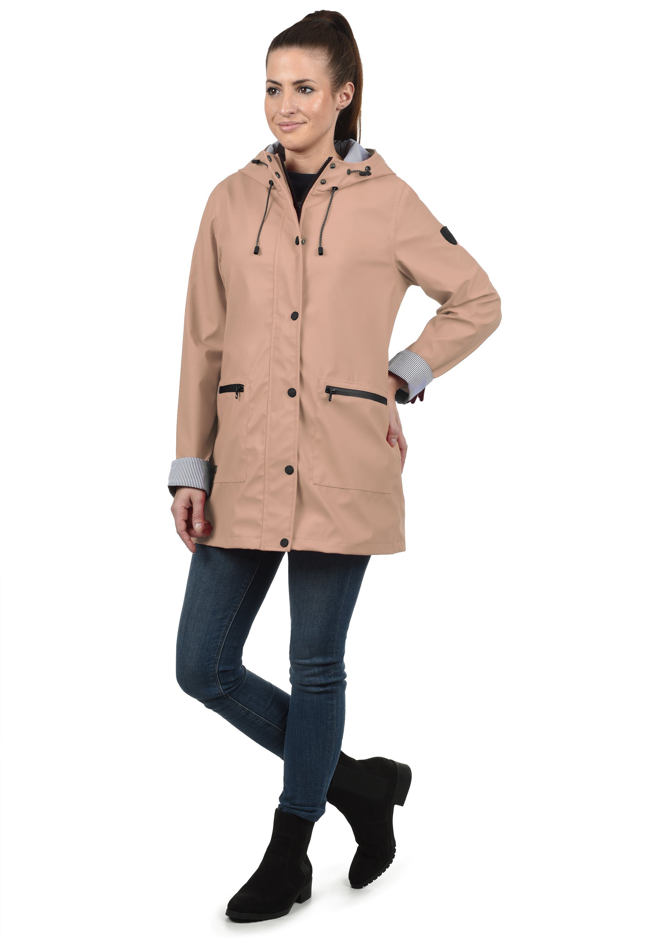 DESIRES Mahog. Rose Regenjacke Übergangsjacke (4203) aus Becky Material wetterfestem