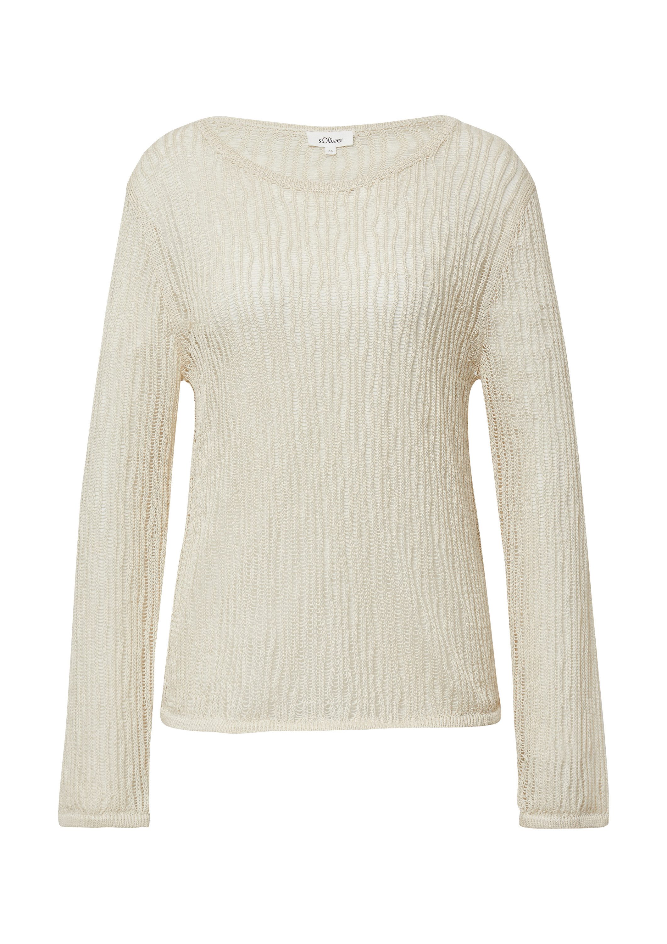 s.Oliver Longpullover Strickpullover Luftiger Strickpullover aus günstig online kaufen