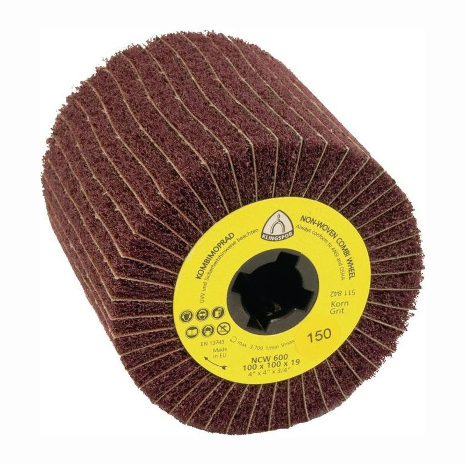 Klingspor Schleifaufsatz KLINGSPOR Satinierwalze NCW 600 S COMBI 150 - 258907