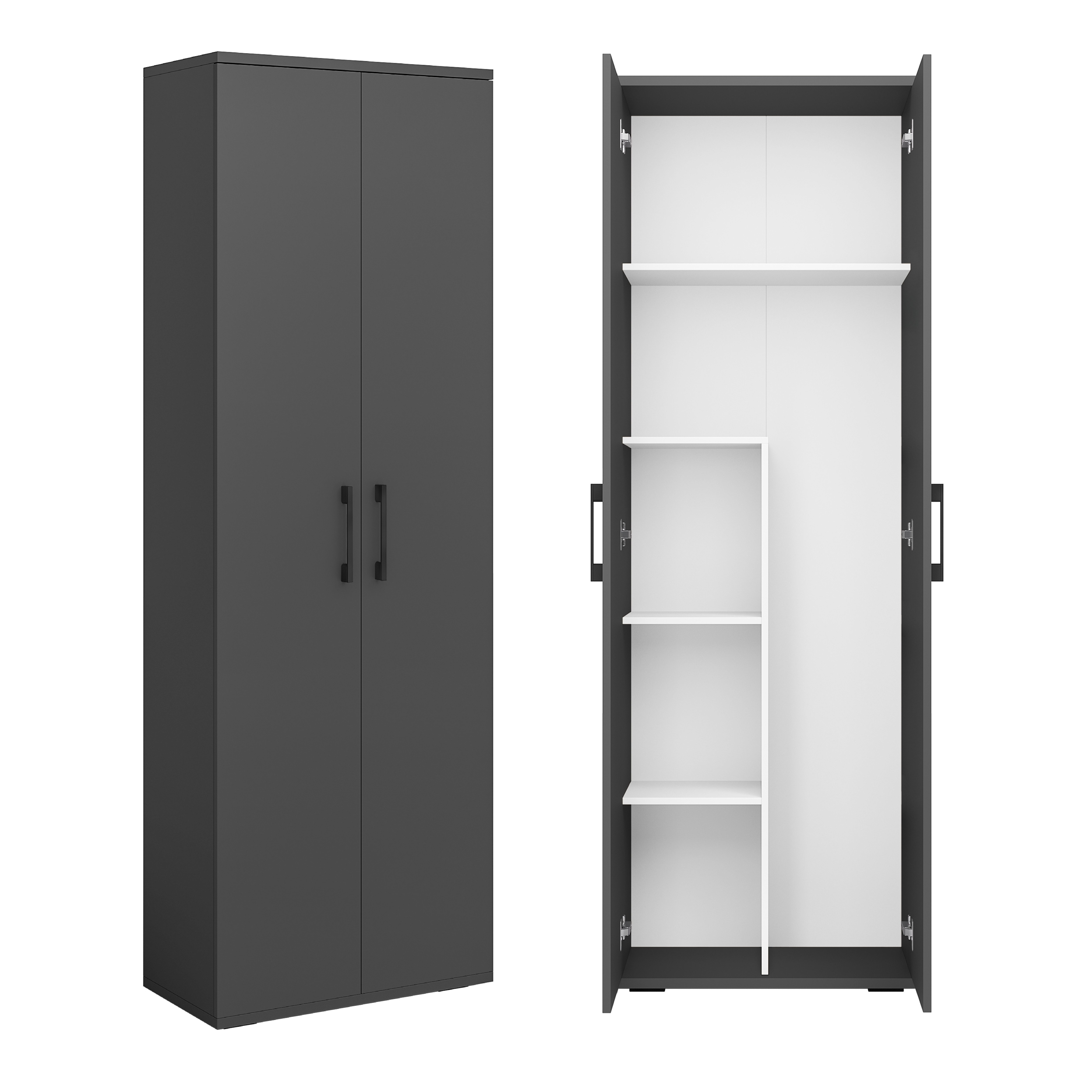 Bellamio Mehrzweckschrank Apol (Besenschrank Anthrazit) mit günstig online kaufen
