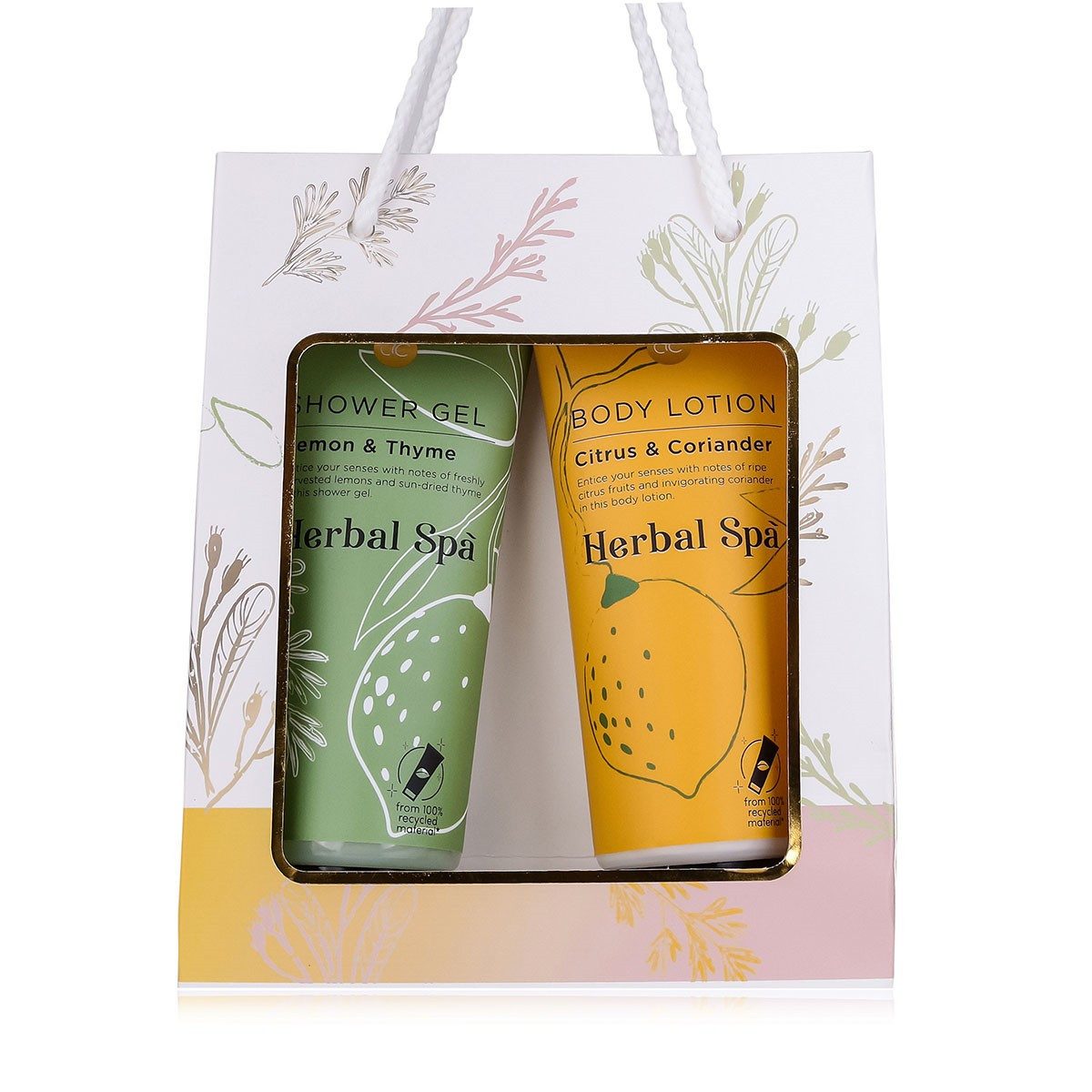 ACCENTRA Pflege-Geschenkset Badeset HERBAL SPA Duschgel und Bodylotion Set, 1-tlg., mineralölfrei parabenfrei sles-frei vegan