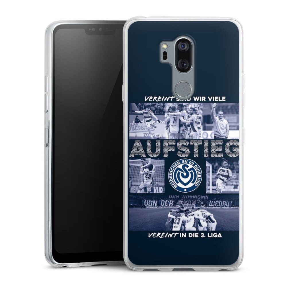 DeinDesign Handyhülle MSV Duisburg Aufstieg Offizielles Lizenzprodukt, LG G7 ThinQ Slim Case Silikon Hülle Ultra Dünn Schutzhülle