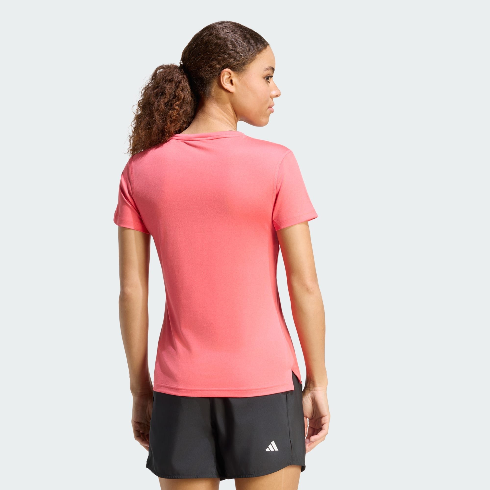 adidas Performance T-Shirt ADIDAS WORKOUT ESSENTIALS T-SHIRT MIT V-AUSSCHNITT (1-tlg) – Bild 2 von 5