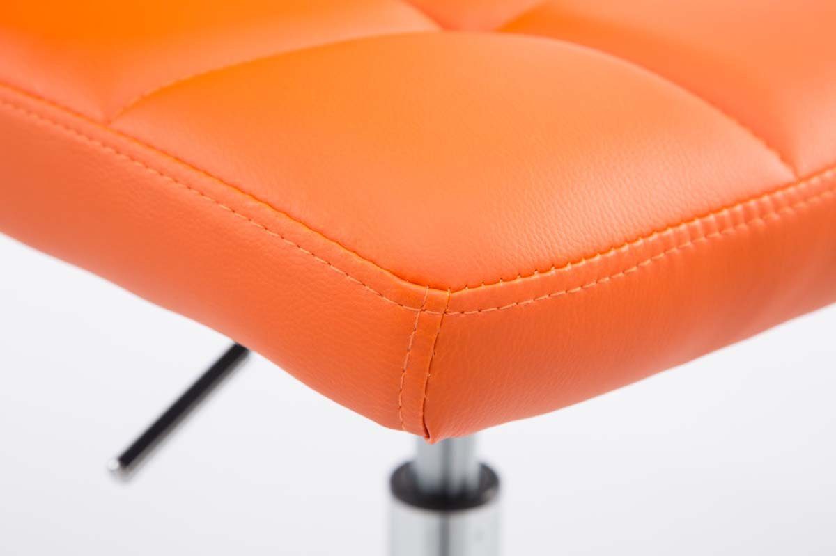 Esszimmerstuhl höhenverstellbarer Kunstleder, orange V2 Lounger Palma CLP