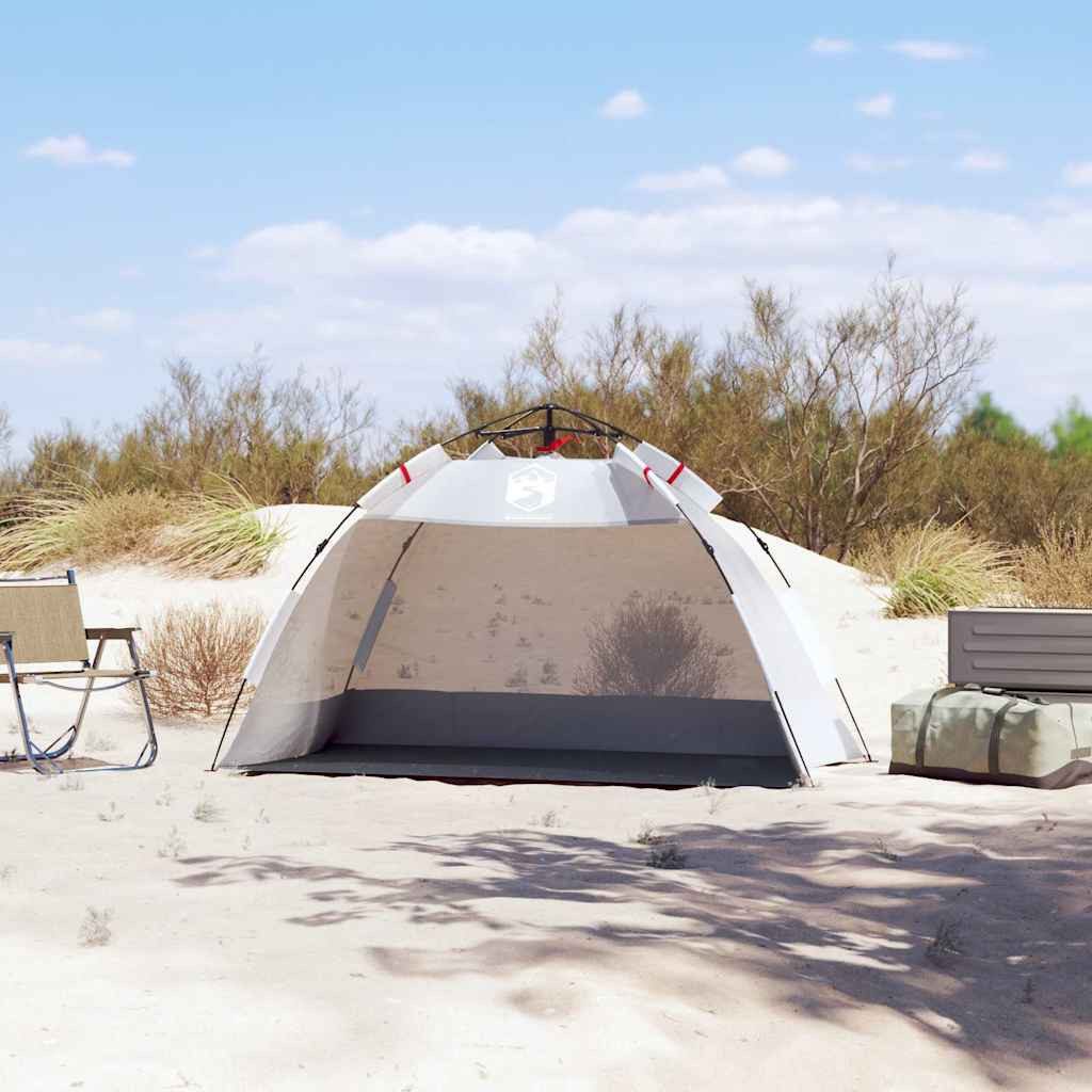 vidaXL Kuppelzelt Strandzelt 2 Personen Grau günstig online kaufen