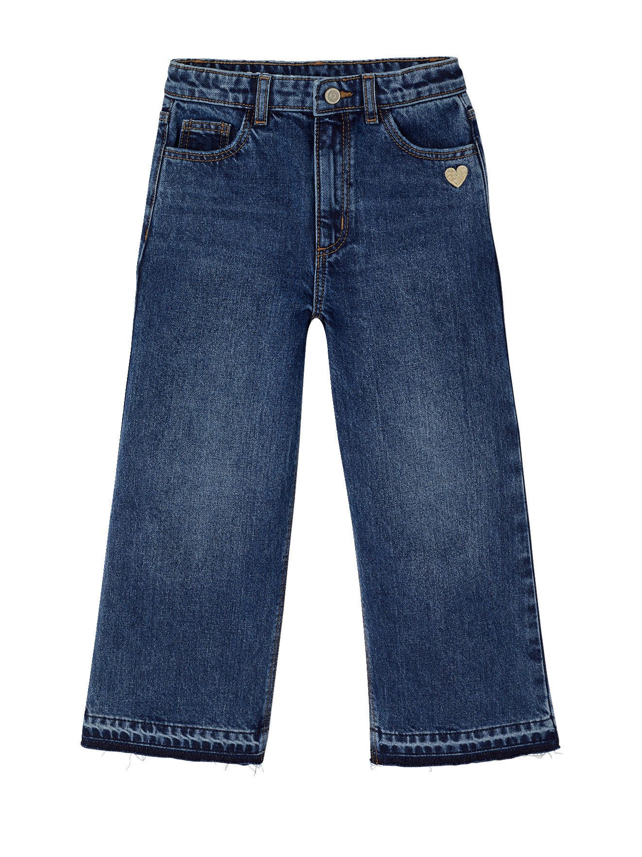 vertbaudet Weite Jeans Mädchen Flare-Jeans